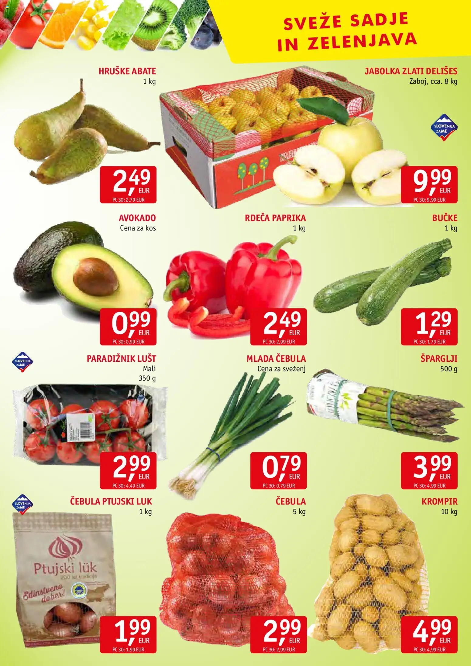 Novi Jager katalog ponudbe – veljaven od 29.04.2026 | Stran: 8 | Izdelki: Kos, Paradiznik, Cebula, Hruške