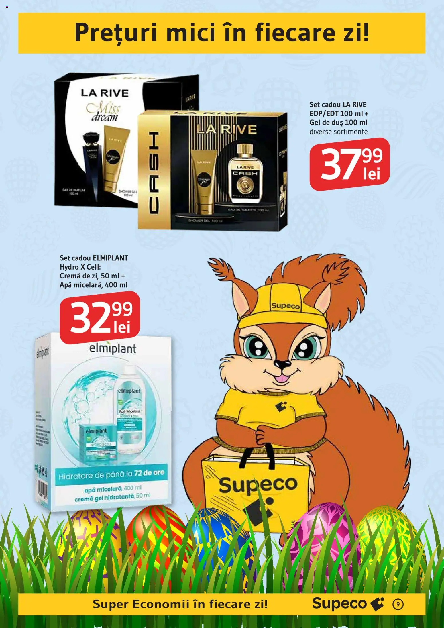 Noul catalog Supeco – valabil de la 02.04.2026 | Pagină: 9 | Produse: Duș, Mici, Cremă, Apă