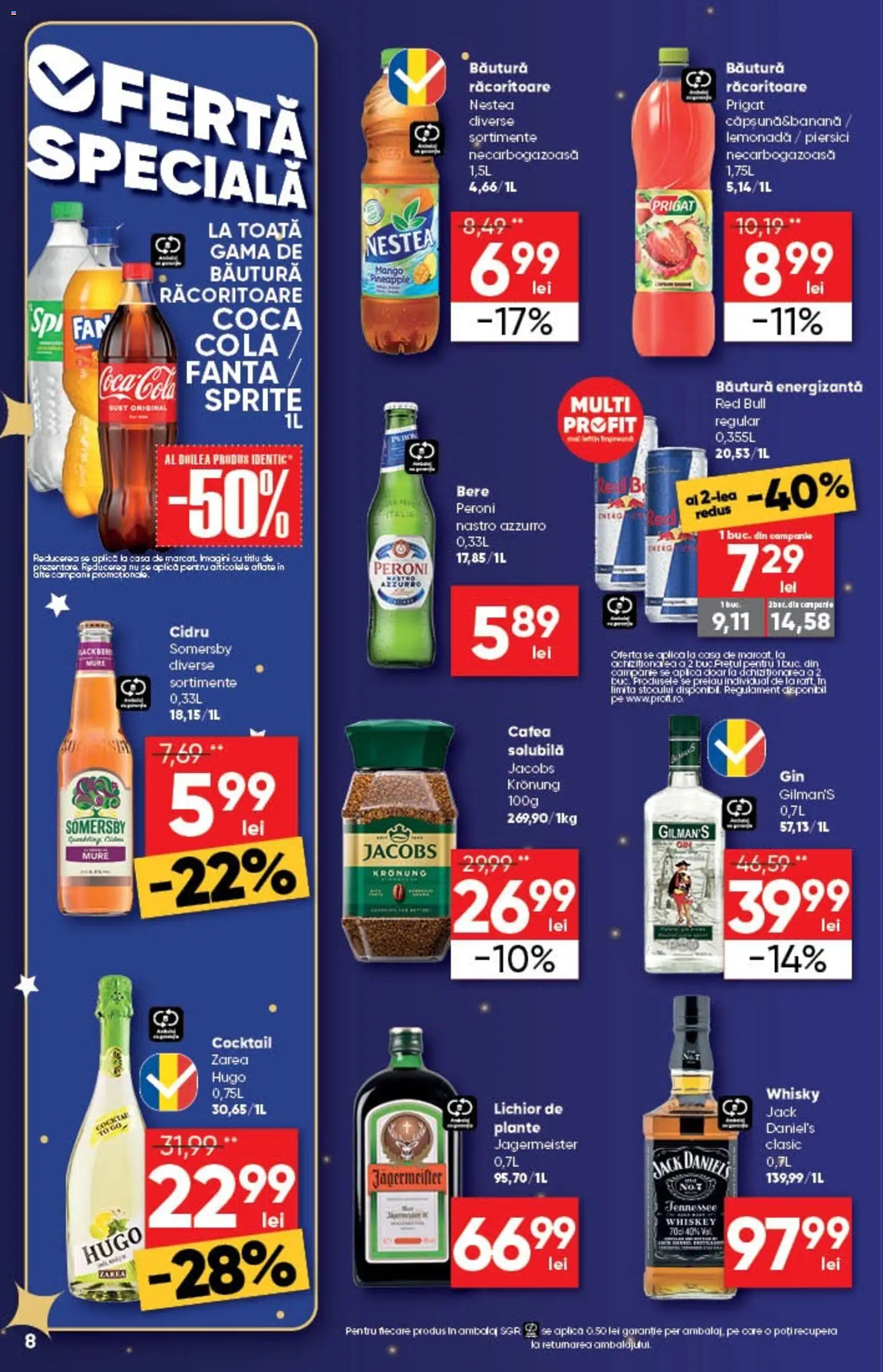 Noul catalog Profi – valabil de la 26.12.2025 | Pagină: 8 | Produse: Köpek Sabunu, Amerikan servis, Băutură energizantă, Mango