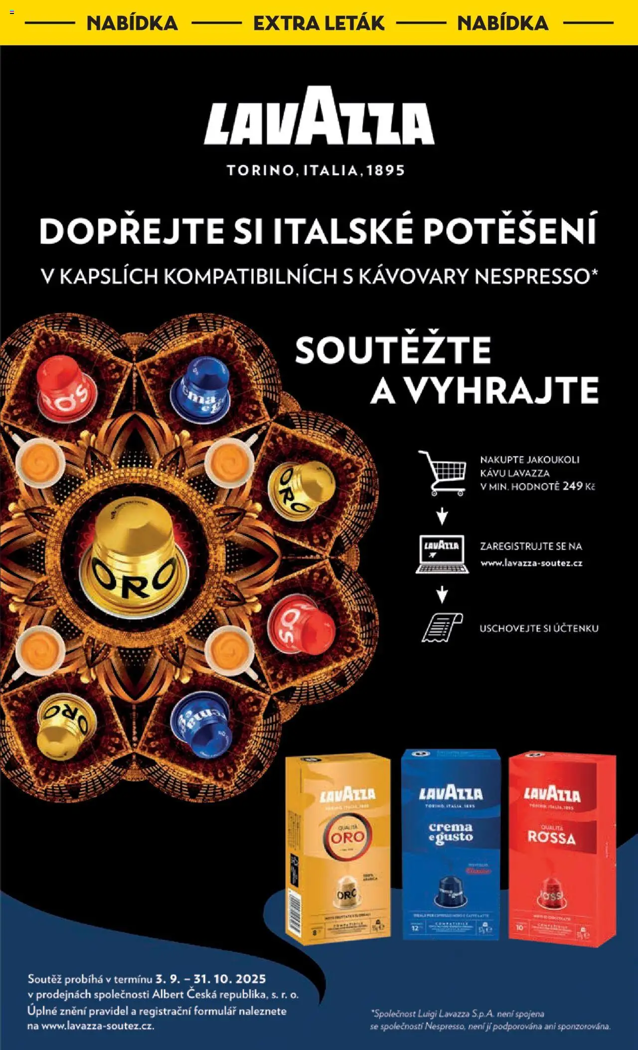 Albert leták - Strakonice od 10.09.2025 | Strana: 30 | Produkty: Lavazza, Crema