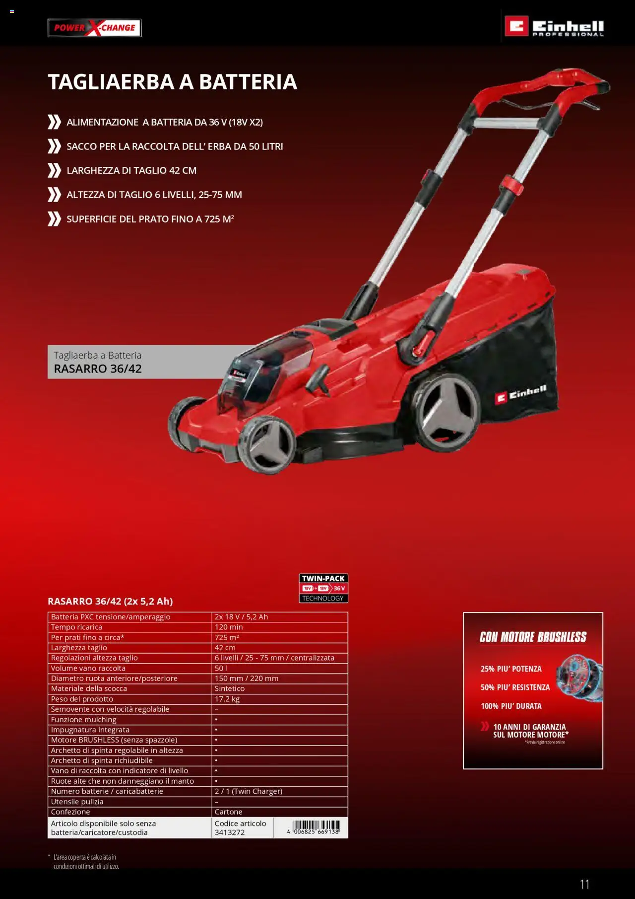 Volantino Einhell del 01.02.2025 | Pagina: 11 | Prodotti: Coperta, Batteria, Batterie, Caricabatterie