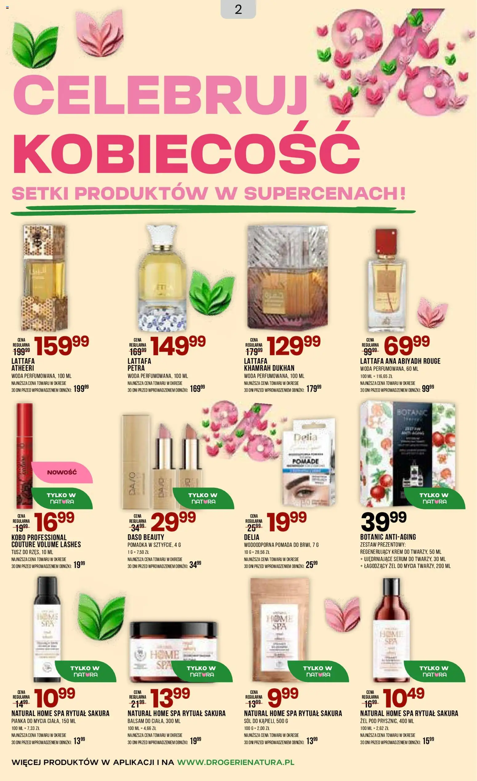 Drogerie Natura gazetka od 05.03.2026 | Strona: 2 | Produkty: Pomadka, Body, Krem, Sól