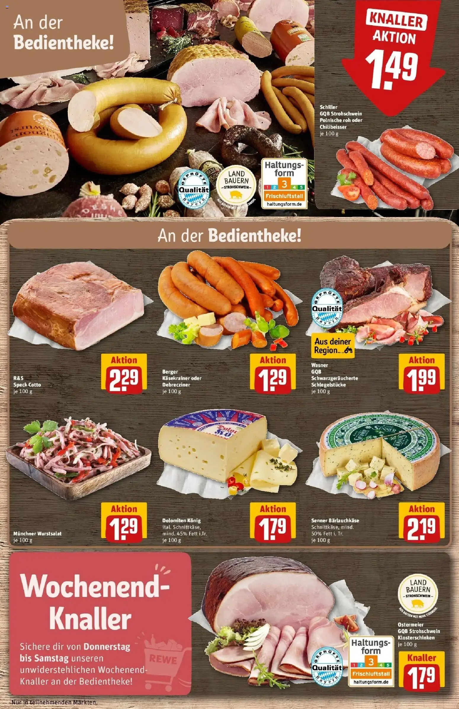 Rewe Prospekt Ochsenfurt	 – gültig ab 30.03.2026 | Seite: 13 | Produkte: Käsekrainer