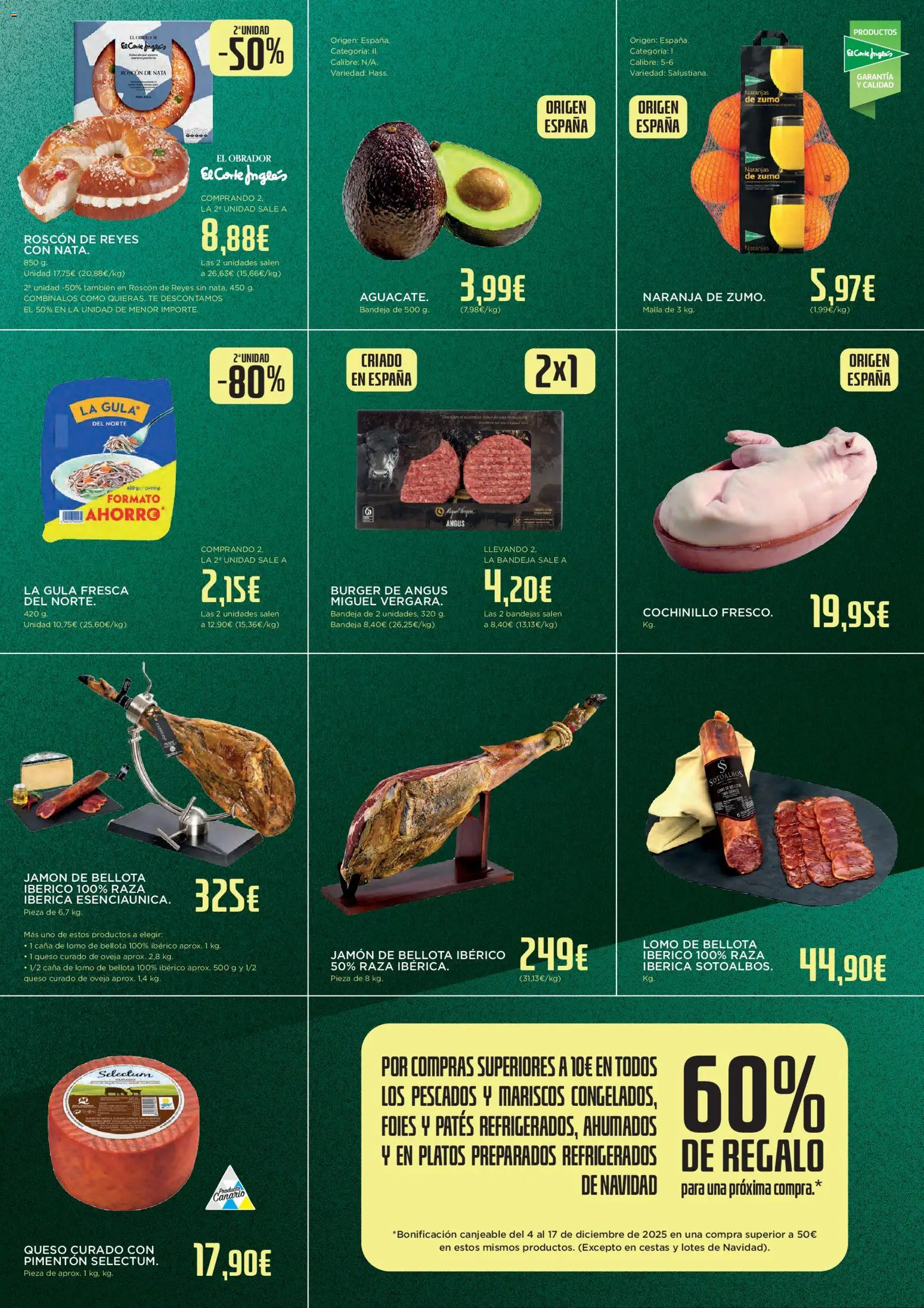Supercor - Black Friday Canarias │ válido desde el 24.11.2025 | Página: 2 | Productos: Queso, Jamón, Ροζ πιπέρι, Bandeja