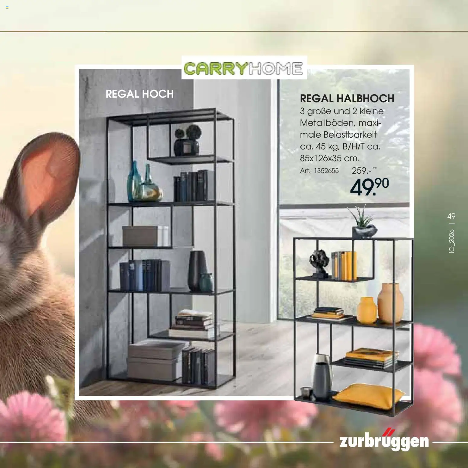 Zurbrüggen Oster-Journal – gültig ab 23.03.2026 | Seite: 49 | Produkte: Regal