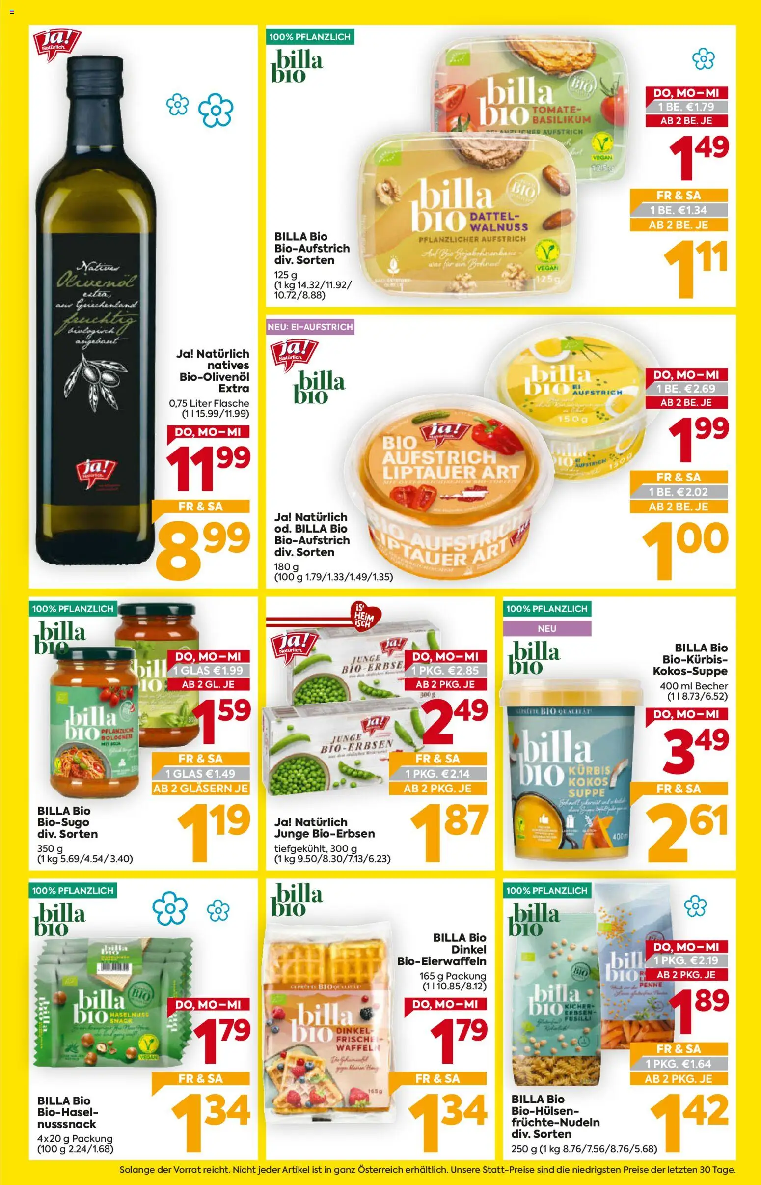 Billa Flugblatt - Steiermark gültig ab 26.02.2026 | Seite: 3 | Produkte: Erbsen, Kürbis, Rum