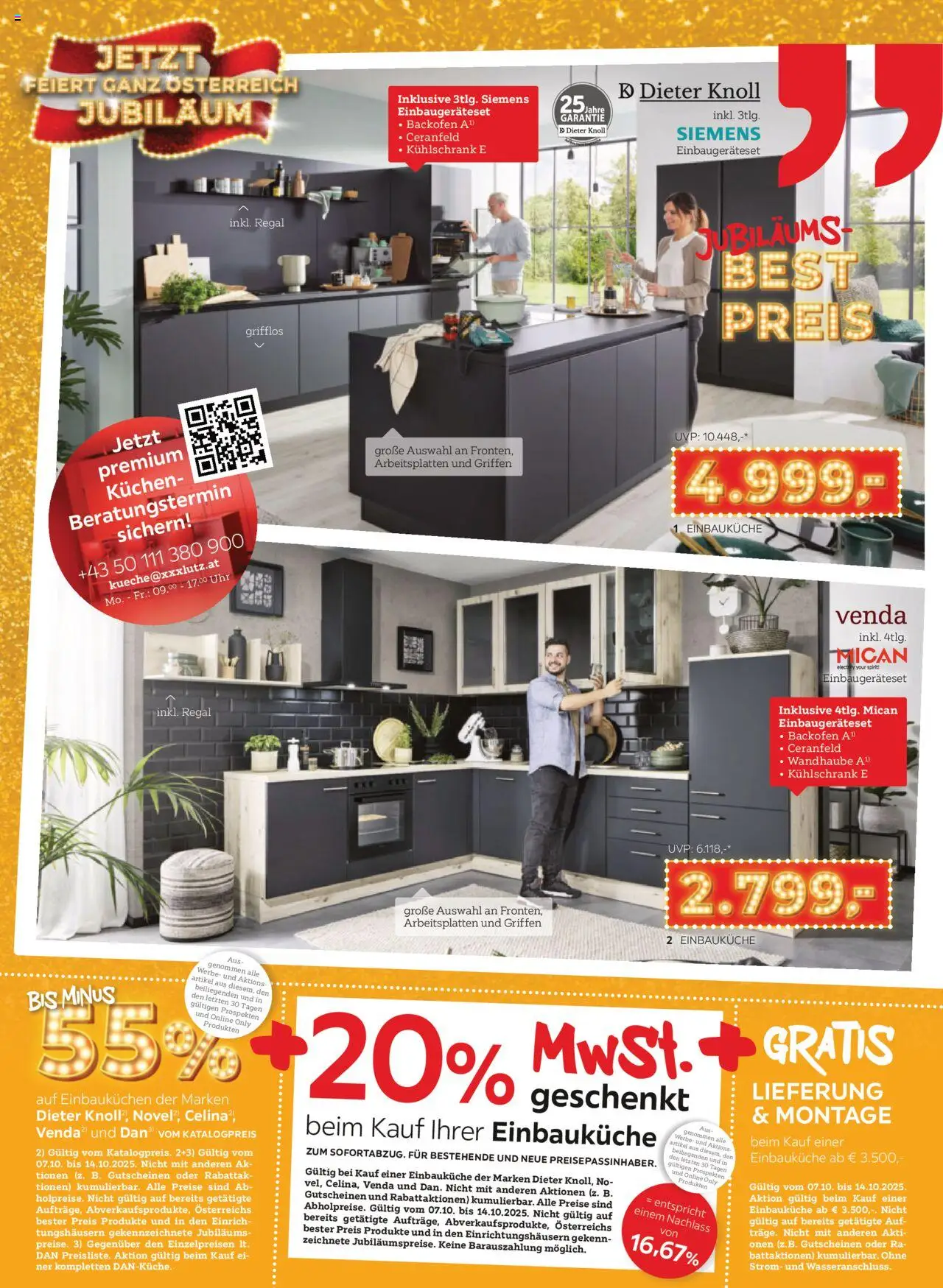 XXXLutz Prospekt aktuell gültig ab 07.10.2025 | Seite: 8 | Produkte: Uhr, Kühlschrank, Regal