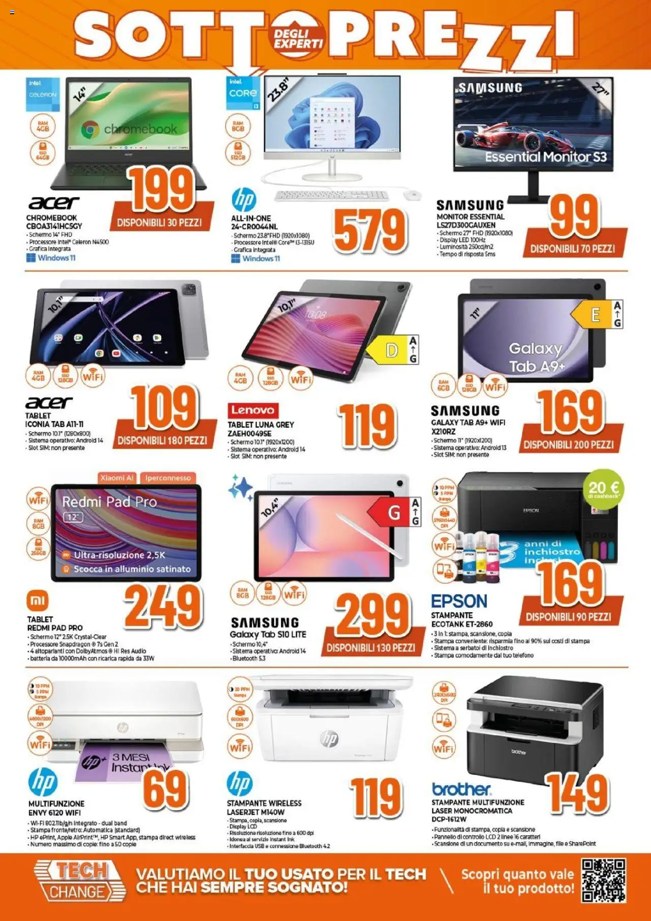 Volantino Expert del 02.10.2025 | Pagina: 6 | Prodotti: Xiaomi, Monitor, Stampante, Audio