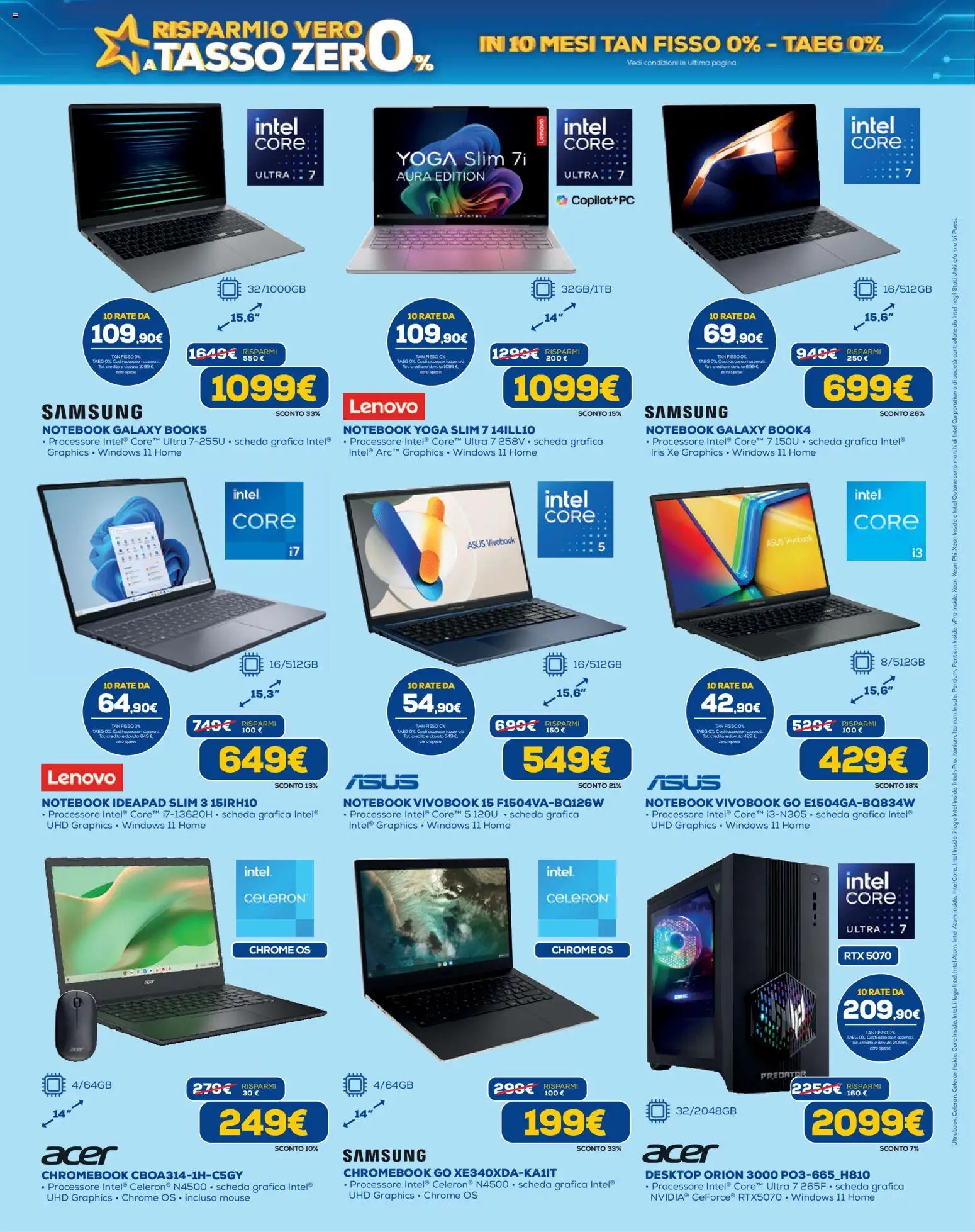 Volantino Euronics del 23.04.2026 | Pagina: 8 | Prodotti: Notebook, Samsung