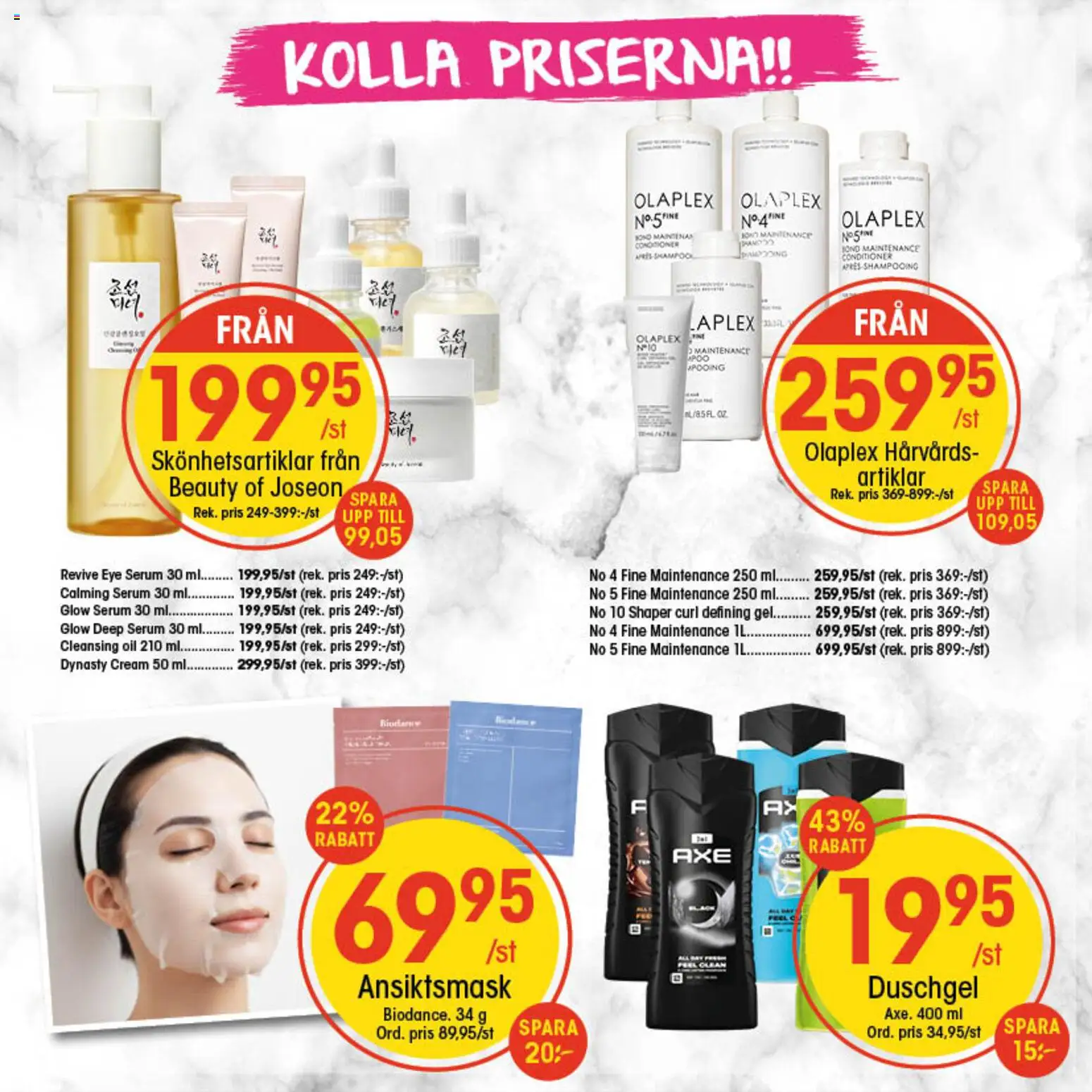 EKO reklamblad aktuell från 26.01.2026 | Sida: 10 | Produkter: Serum, Ansiktsmask, Olaplex