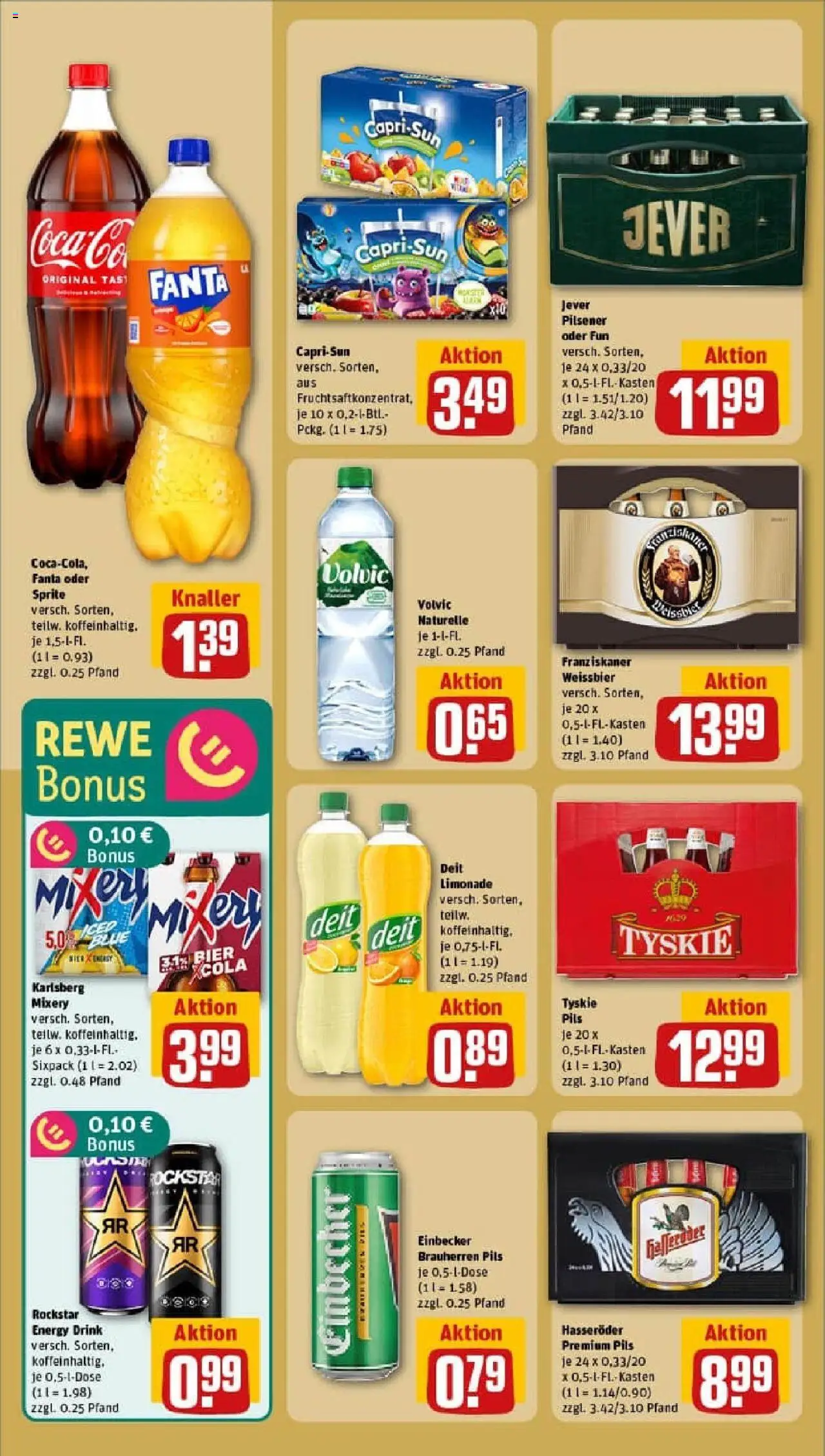Rewe prospekt Werther	 – gültig ab 19.10.2025 | Seite: 20 | Produkte: Bier, Limonade, Jever, Volvic