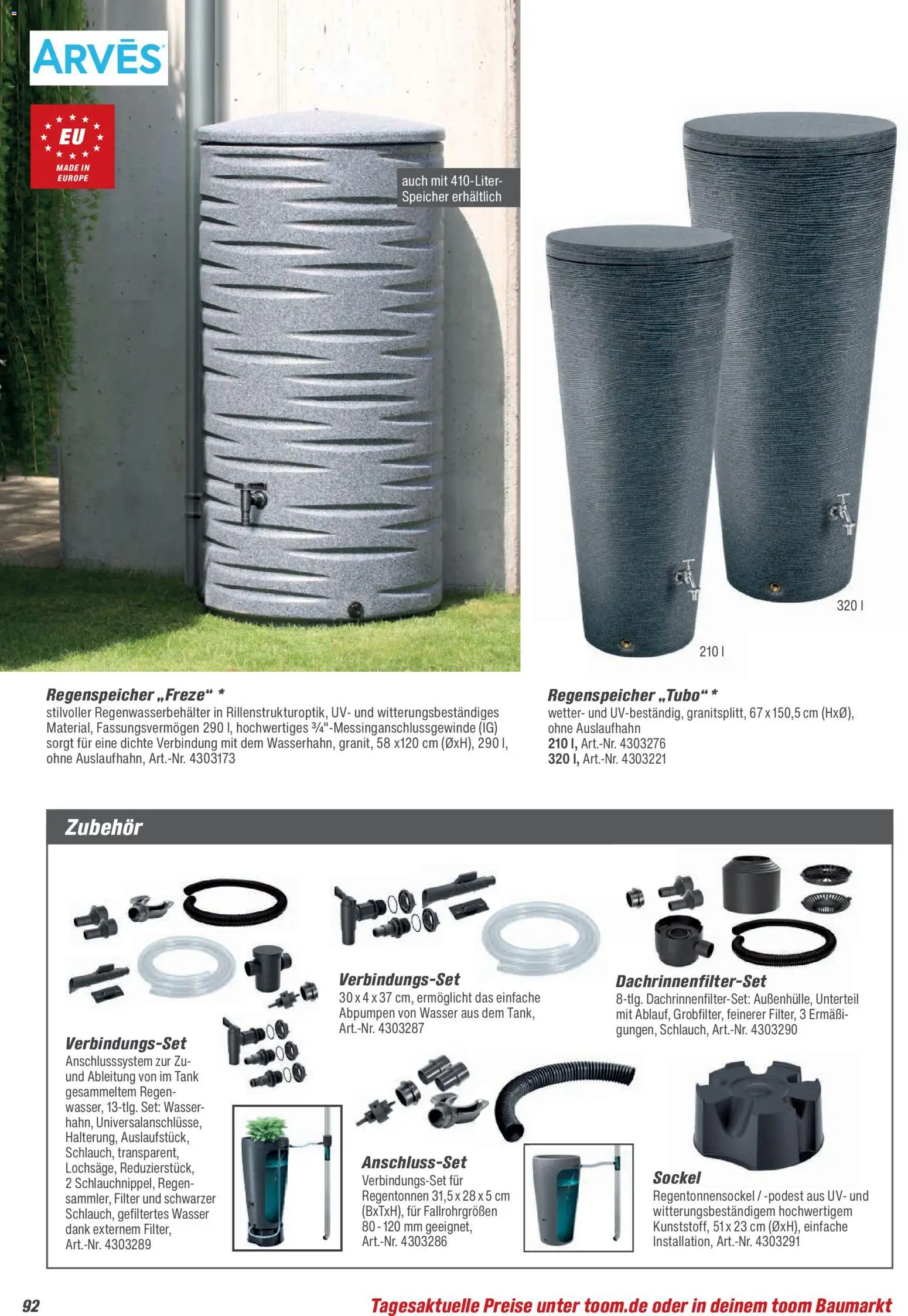 Toom Baumarkt Gartenpflege & Teich 2026 – gültig ab 20.02.2026 | Seite: 92 | Produkte: Wasser