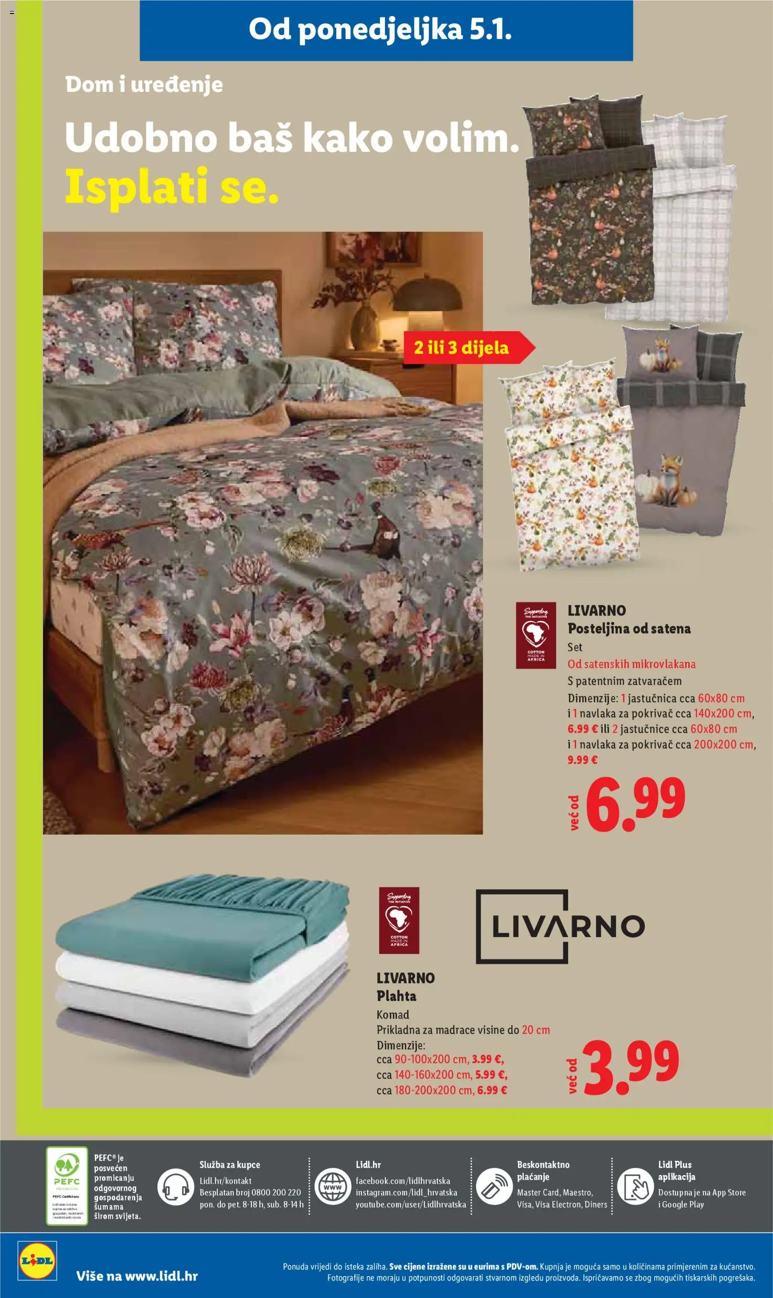 Lidl katalog | vrijedi od 27.12.2025 | Stranica: 84 | Proizvodi: Pokrivač, Jastučnica, Plahta, Posteljina