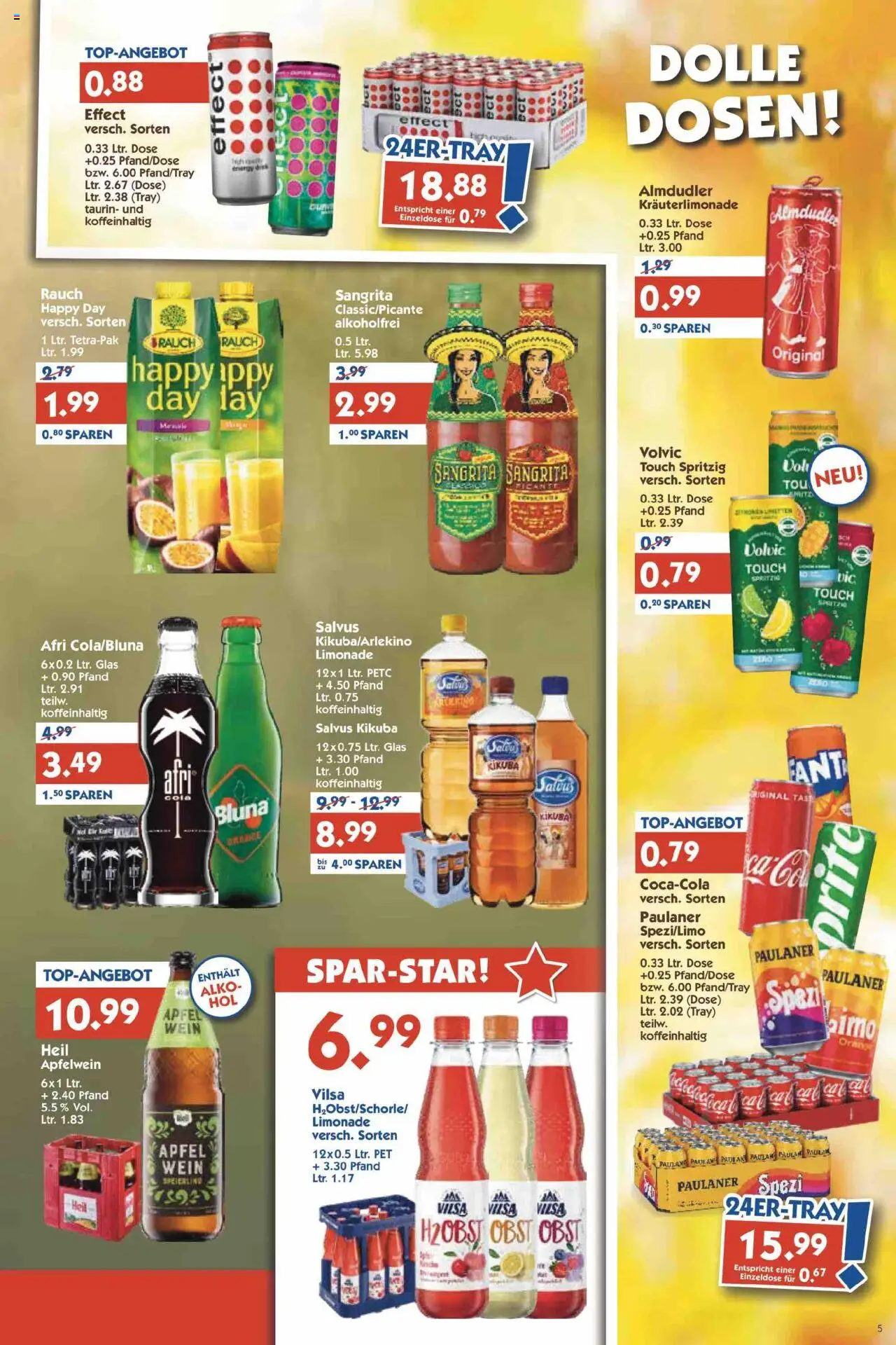 HOL’AB! Prospekt 	 – gültig ab 22.09.2025 | Seite: 5 | Produkte: Äpfel, Volvic, Paulaner, Zitronen