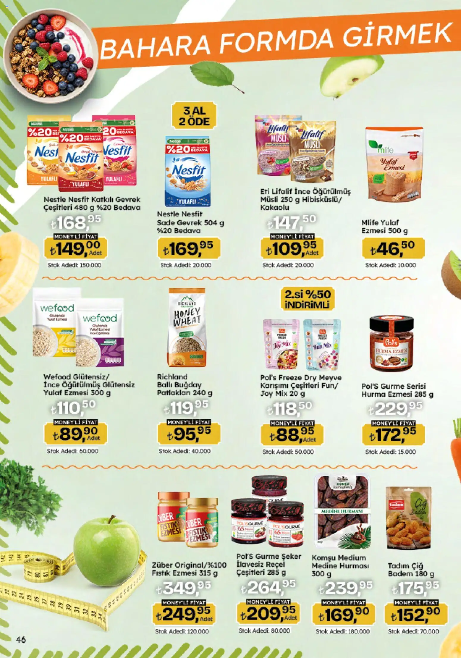 Migros Katalog - 5M Migroskop Dijital - 26.03.2026 tarihinden itibaren geçerlidir | Sayfa: 46 | Ürünler: Fıstık, Şeker, Yulaf, Hurma