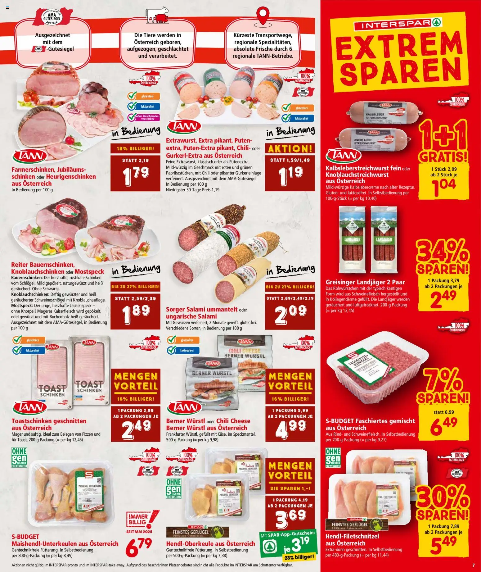 Interspar Flugblatt - Oberösterreich gültig ab 04.12.2025 | Seite: 7 | Produkte: Zitrone, Himbeere, Bier