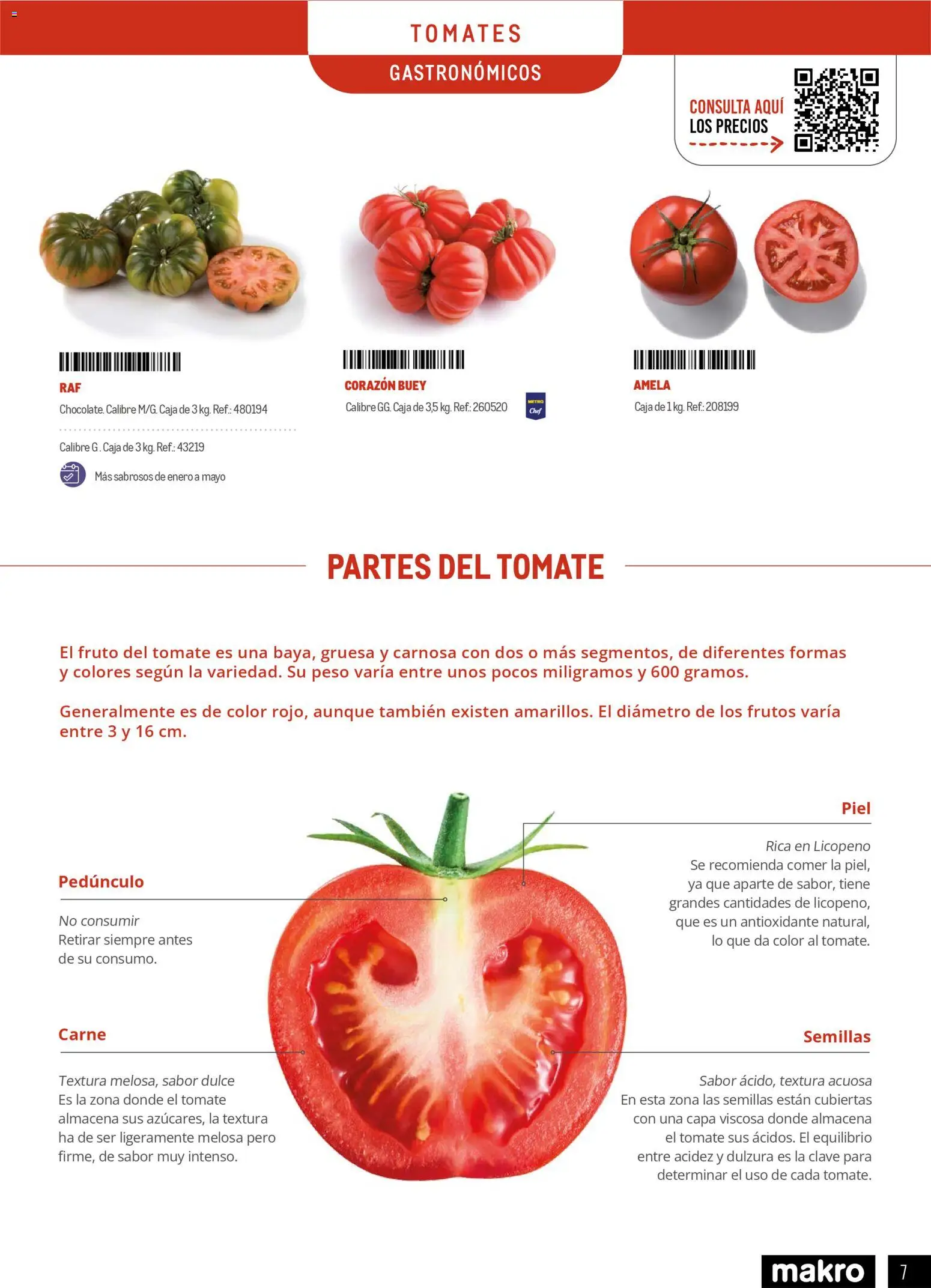 Makro - Especial Frutas y Verduras Península │ válido desde el 05.01.2026 | Página: 7 | Productos: Tomates, Peso, Caja