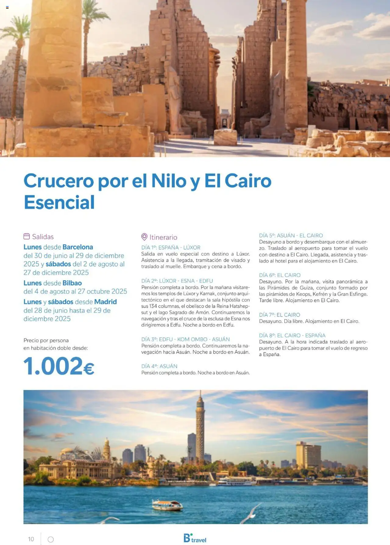 B the travel brand Egipto │ válido desde el 01.07.2025 | Página: 10