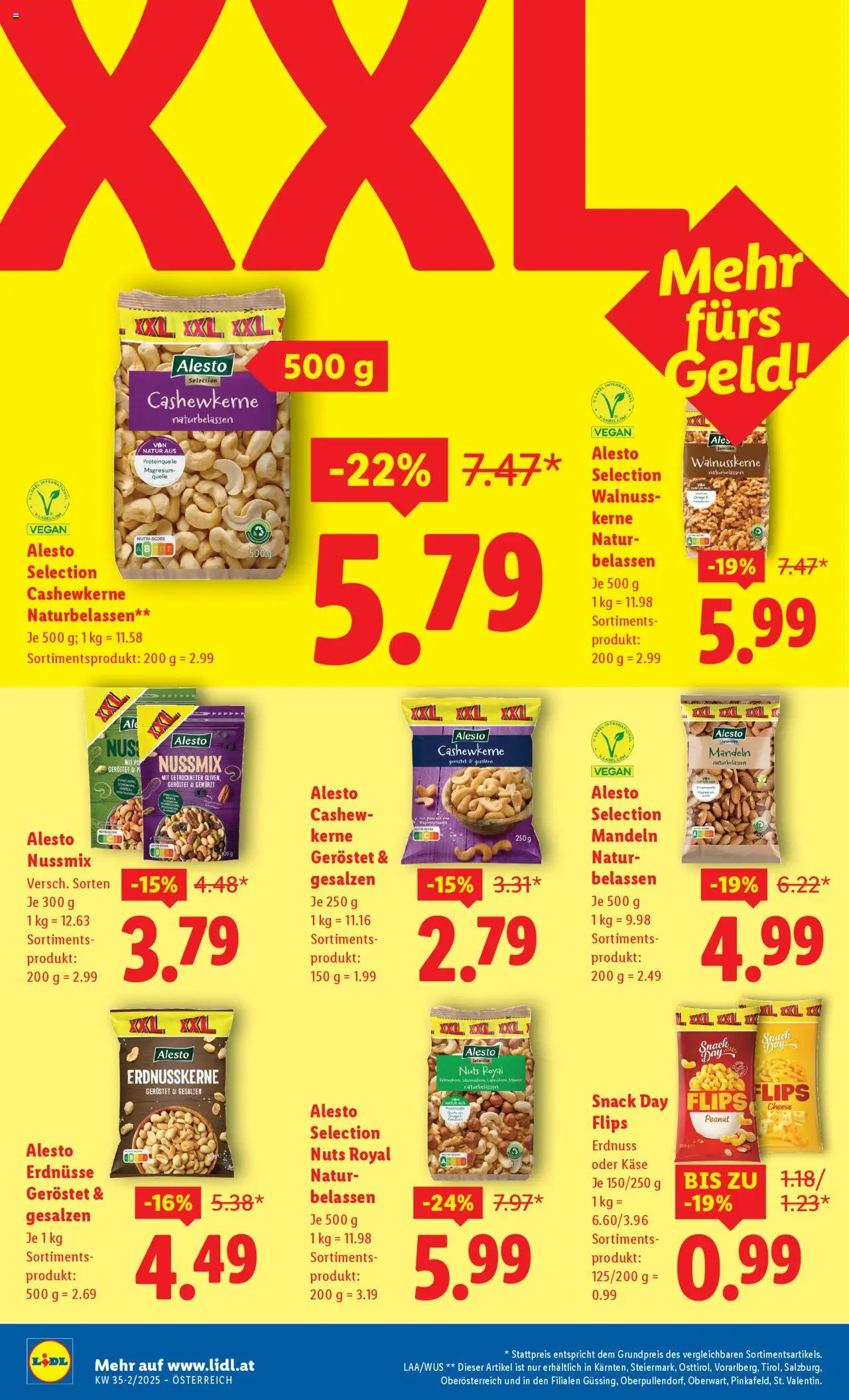 Lidl Flugblatt - Oberpullendorf, Güssing, Oberwart gültig ab 28.08.2025 | Seite: 12 | Produkte: Папионка, Käse