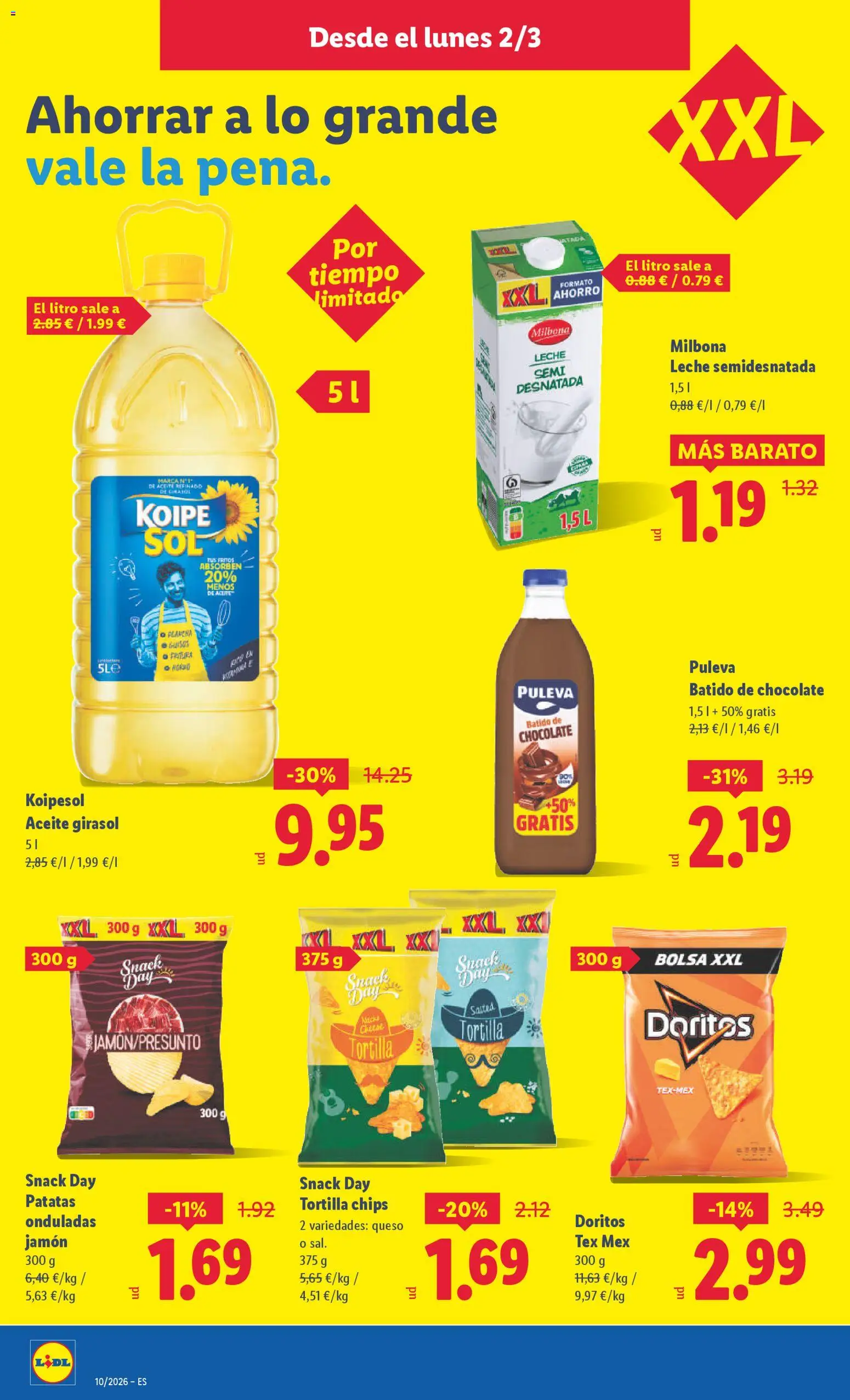Lidl folleto │ válido desde el 02.03.2026 | Página: 24 | Productos: Leche, Queso, Aceite, Bolsa