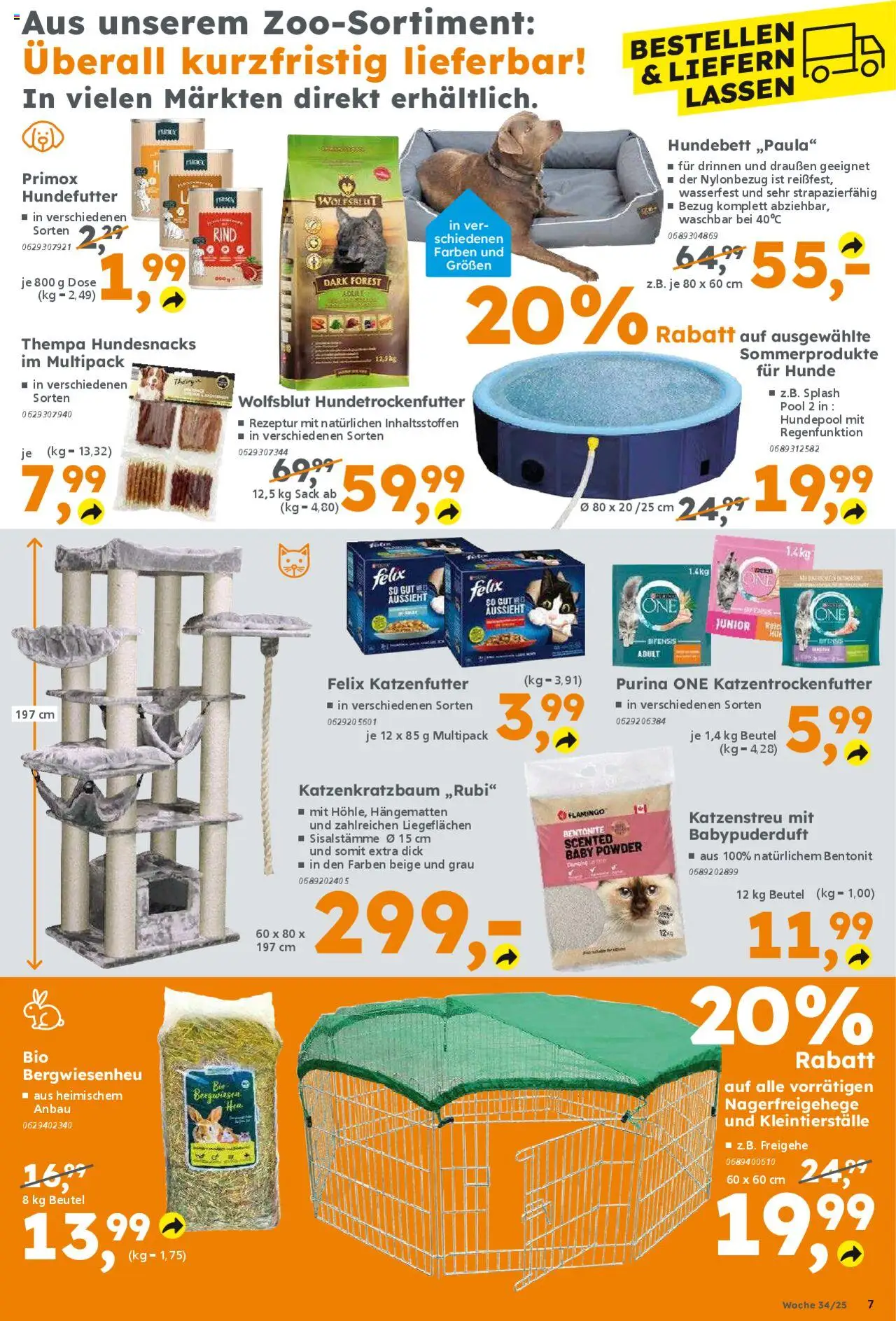 Globus Baumarkt Prospekt 	 - gültig ab dem 18.08.2025 | Seite: 7 | Produkte: Purina one, Katzenfutter