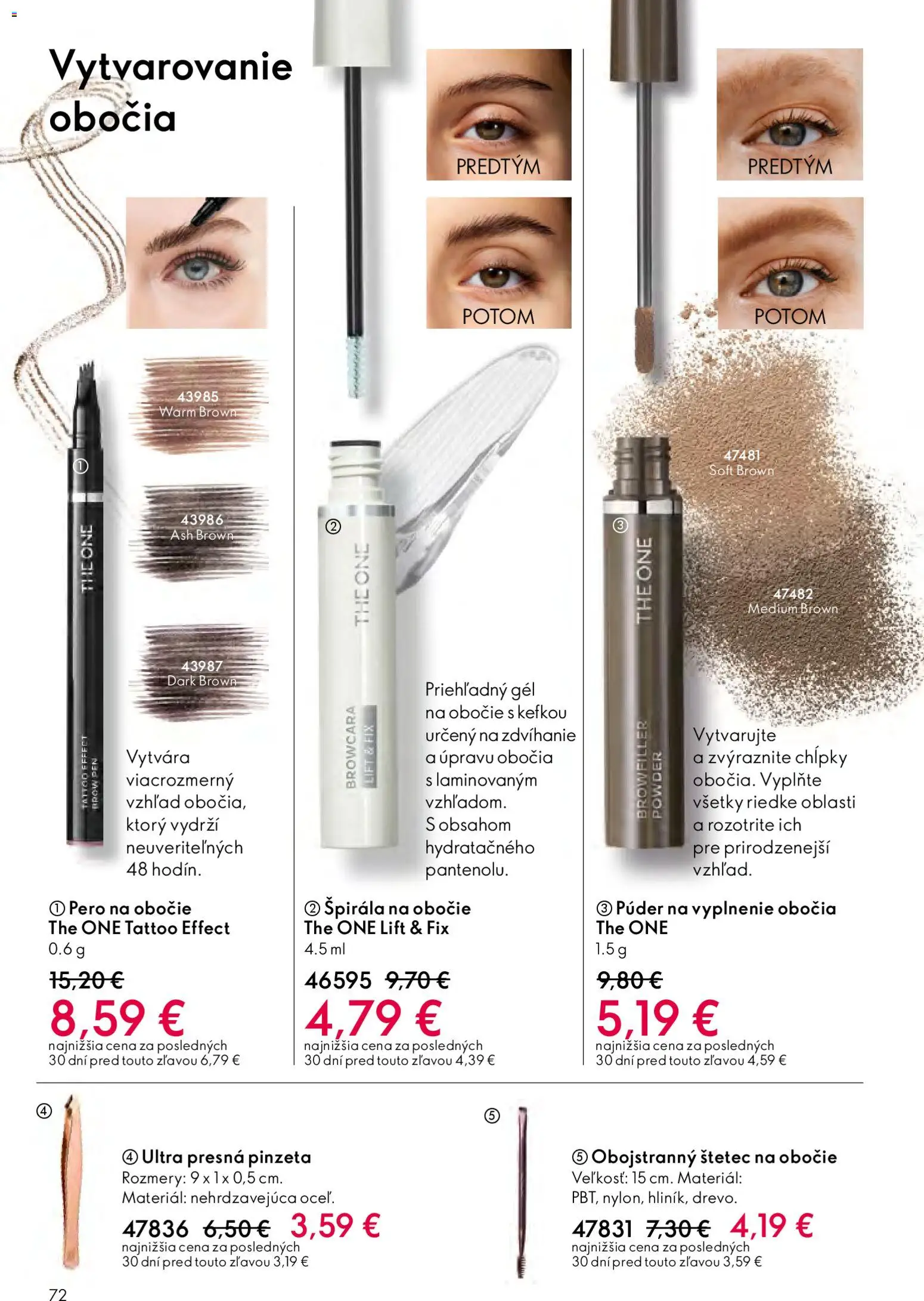 Nové Oriflame akcie – leták je platný od 03.12.2025 | Strana: 72 | Produkty: Púder, Pero, Štetec