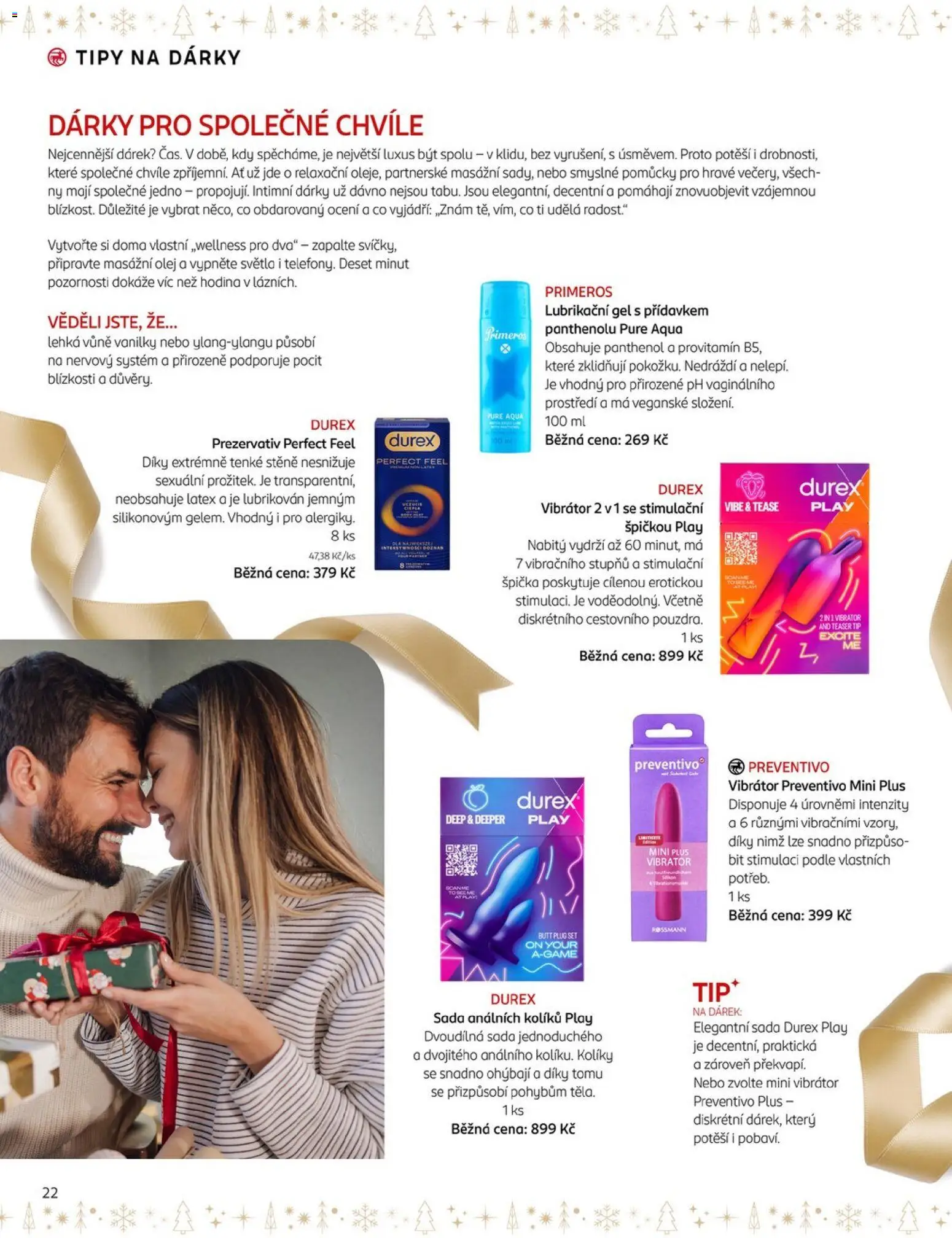 Rossmann magazín od 19.11.2025 | Strana: 22 | Produkty: Olej, Prezervativ, Masážní olej, Panthenol