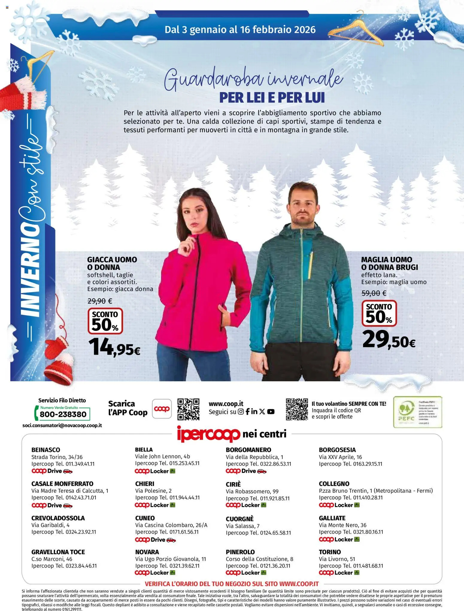 Volantino Ipercoop del 03.01.2026 | Pagina: 8 | Prodotti: Guardaroba, Tè, Giacca