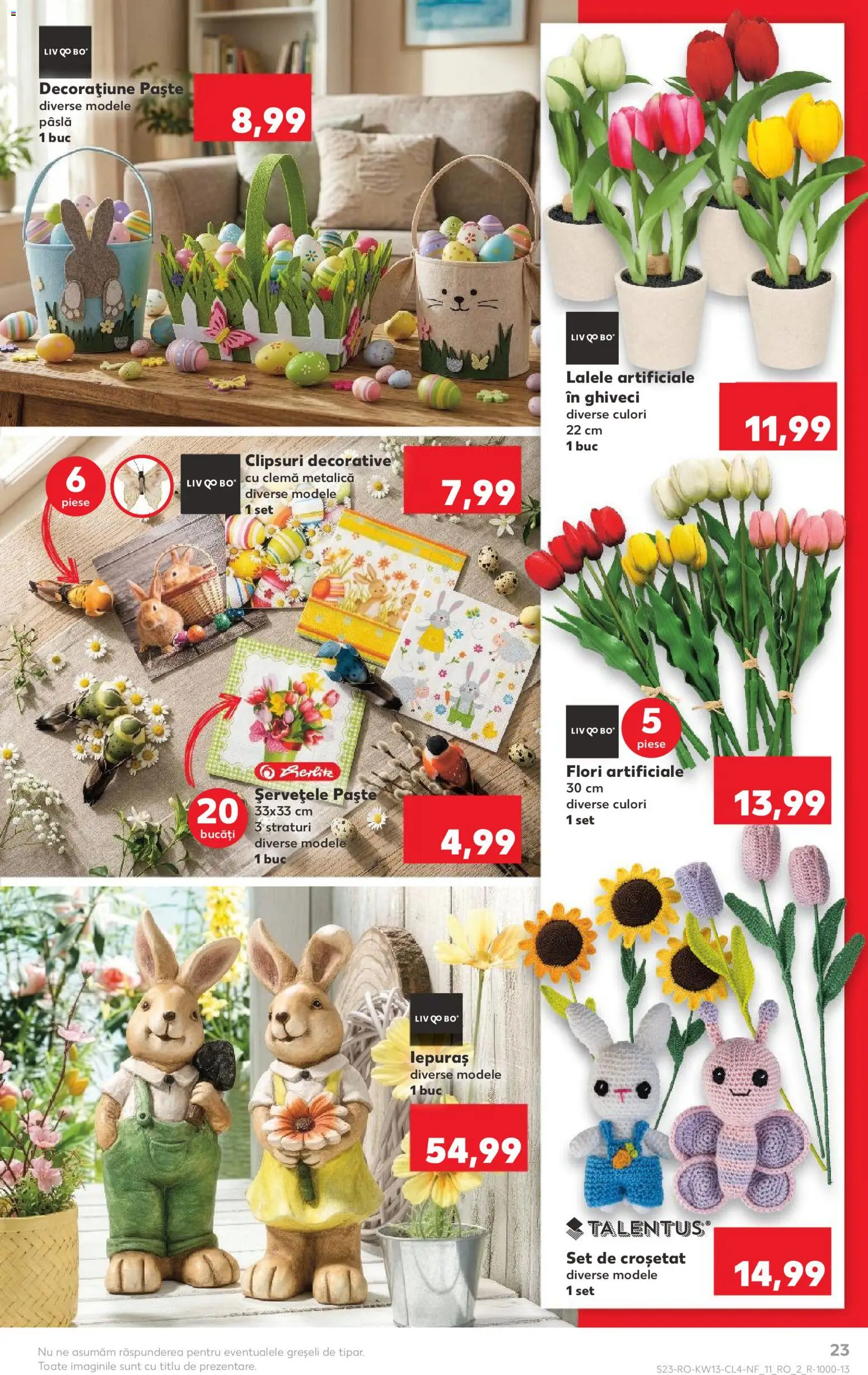 Noul catalog Kaufland – valabil de la 25.03.2026 | Pagină: 23 | Produse: Ghiveci, Paste