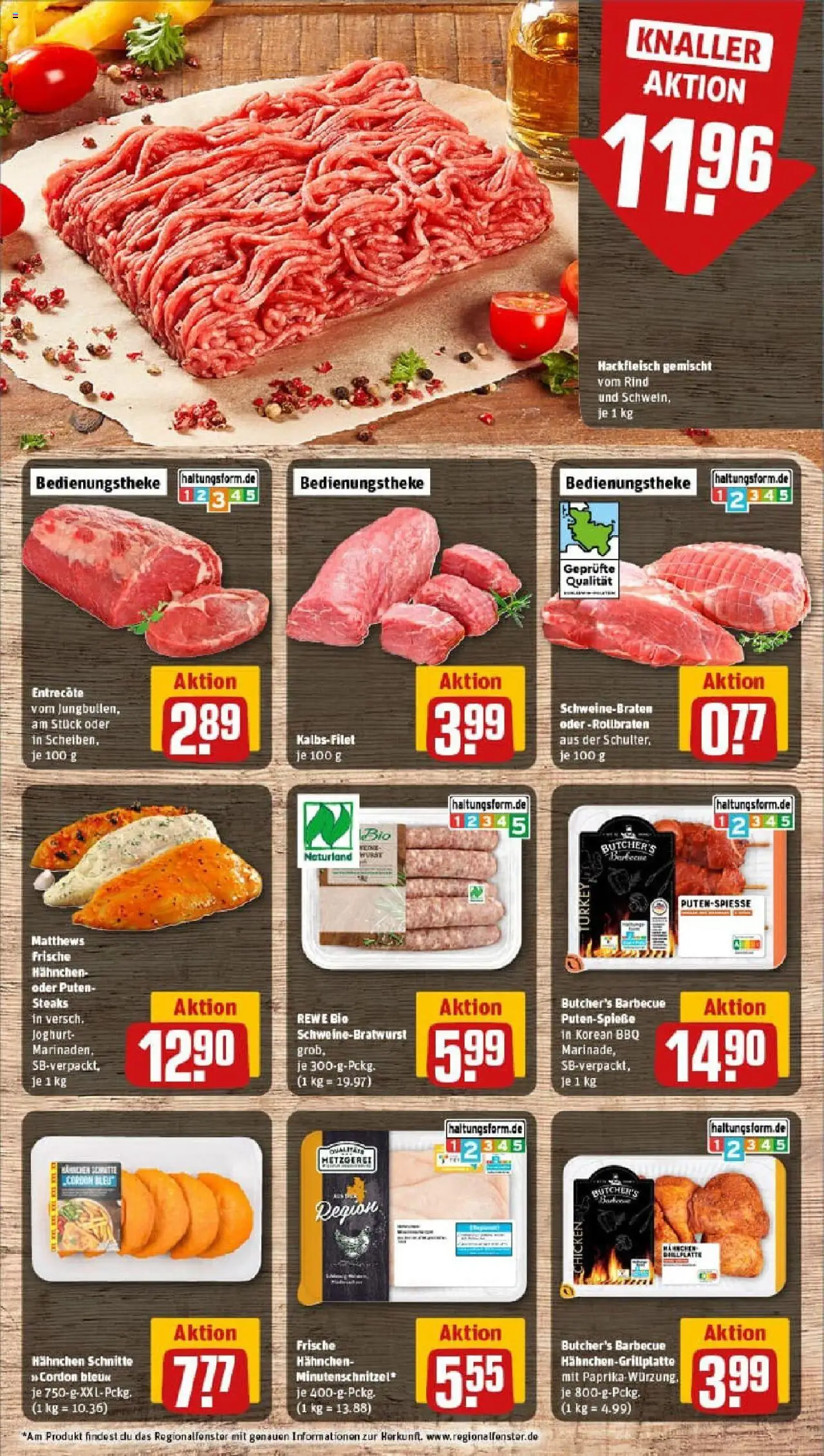 Rewe prospekt Kappeln	 - gültig ab dem 13.07.2025 | Seite: 8 | Produkte: Hahnchen, Paprika, Steak, Hackfleisch