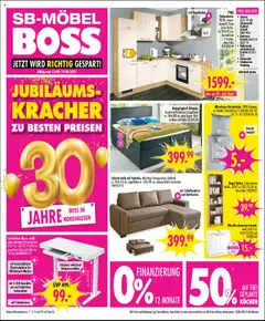 SB Möbel Boss Prospekt Nordhausen	 ab 13.09.2025 gültig