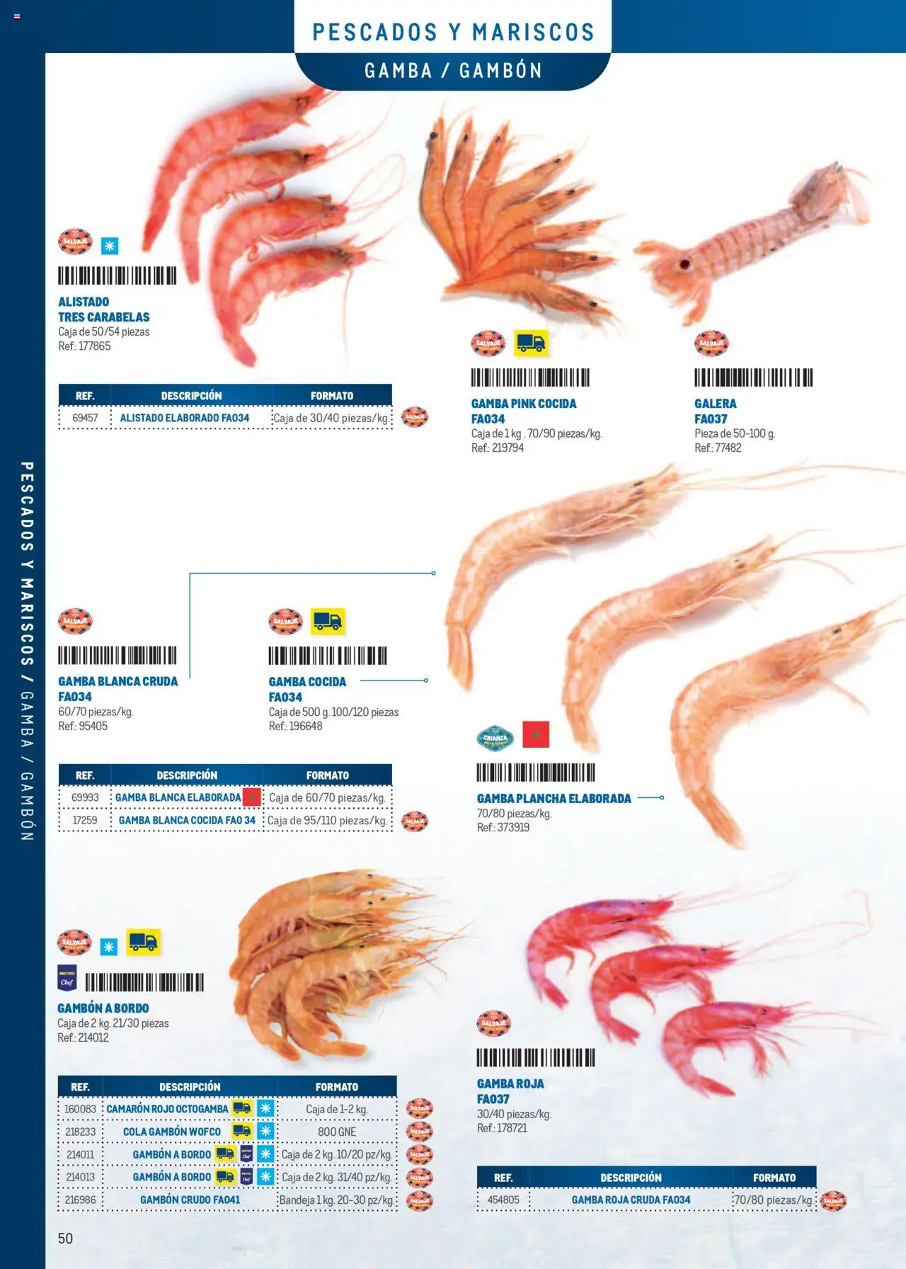 Makro - Especia Carta │ válido desde el 08.04.2025 | Página: 50 | Productos: Plancha, Bandeja, Caja, Gamba