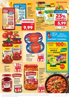Pogląd oferty "Kaufland gazetka" - ważna od 29.10.2025 | Strona: 43 | Produkty: Kiełbasa, Karta, Śledź, Jabłka