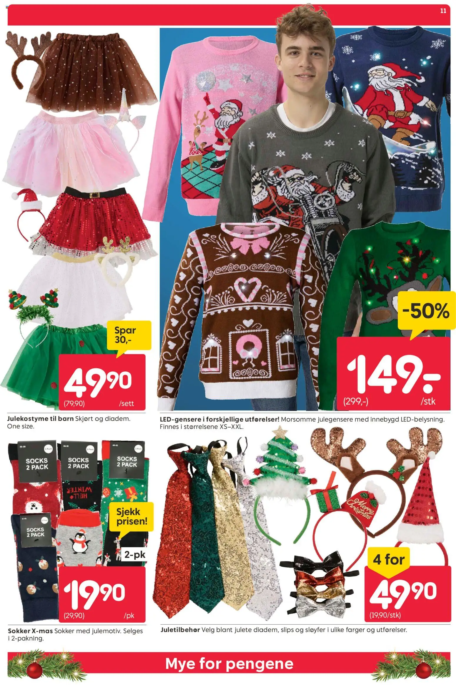 {H1} | Side: 11 | Produkter: Skjørt, Sokker, Slips