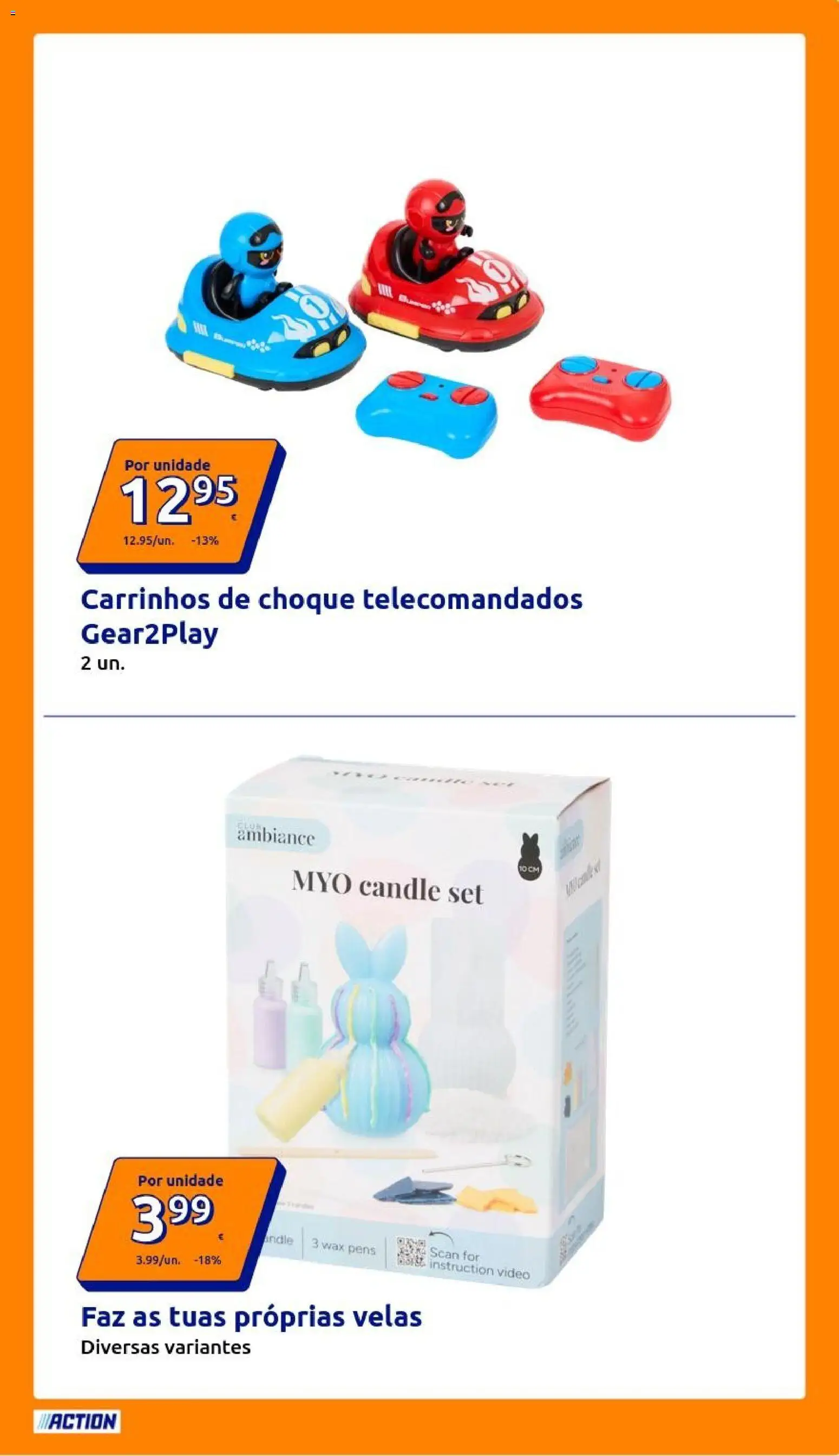 Action folheto │ válido de 18.03.2026 | Página: 9 | Produtos: Vídeo, Velas