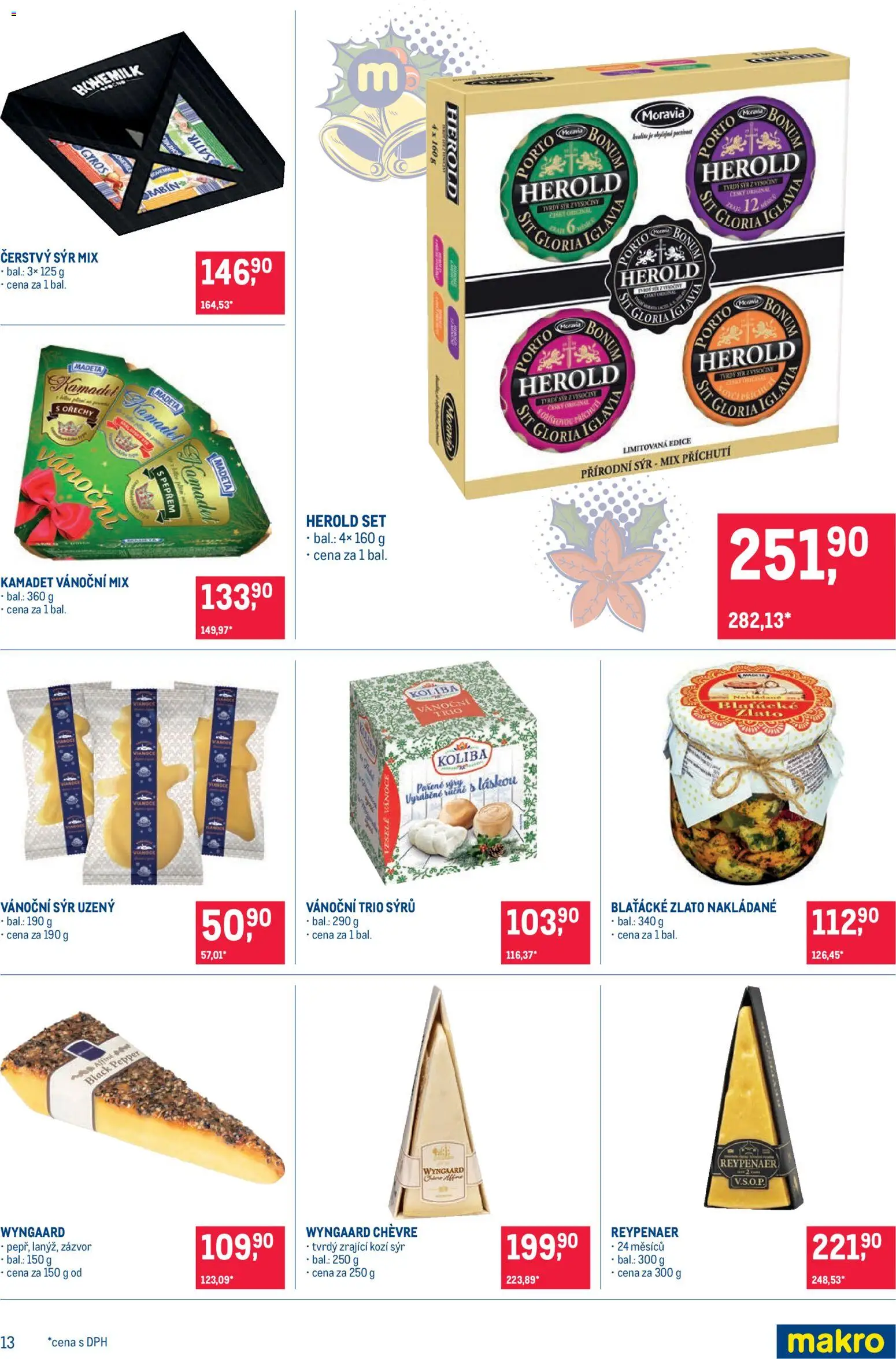 Makro leták - Delikatesy od 19.11.2025 | Strana: 13 | Produkty: Sýr, Síť, Med, Gyros