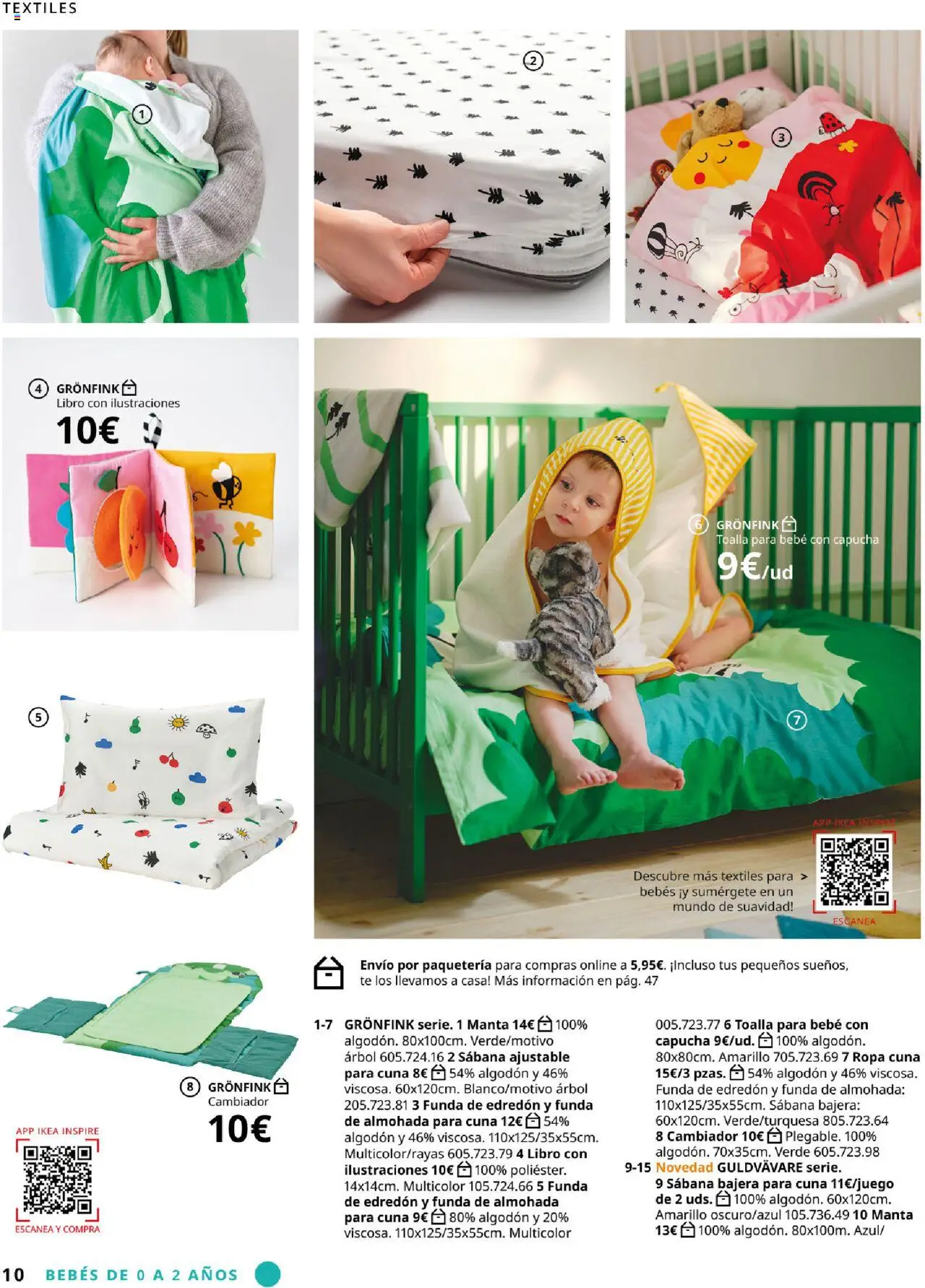 Catálogo IKEA y los niños │ válido desde el 04.02.2025 | Página: 10 | Productos: Edredón, Ropa, Manta, Almohada
