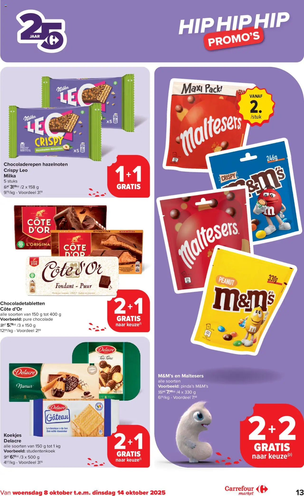 {H1} | Pagina: 13 | Producten: Koekjes, Chocolade