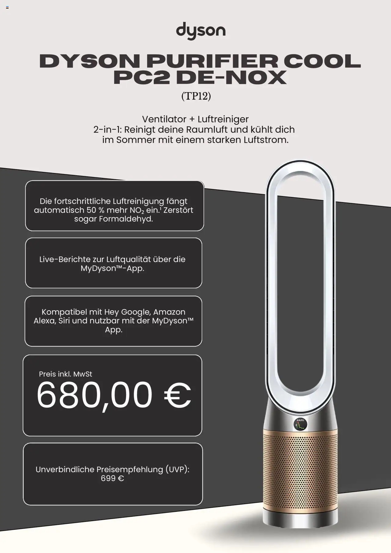 Dyson Prospekt 	 - gültig ab dem 08.08.2025 | Seite: 4 | Produkte: Dyson, Ventilator, Luftreiniger