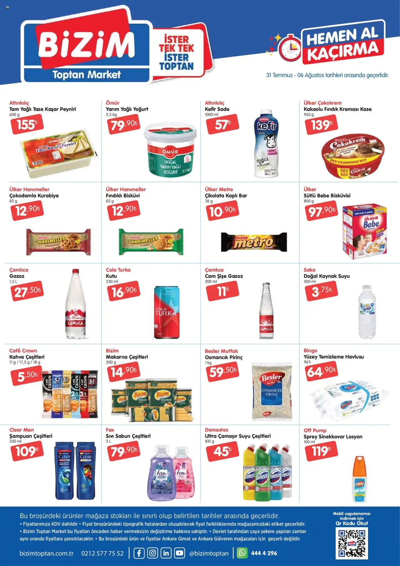 Bizim Toptan Katalog - 31.07.2025 tarihinden itibaren geçerlidir | Sayfa: 1