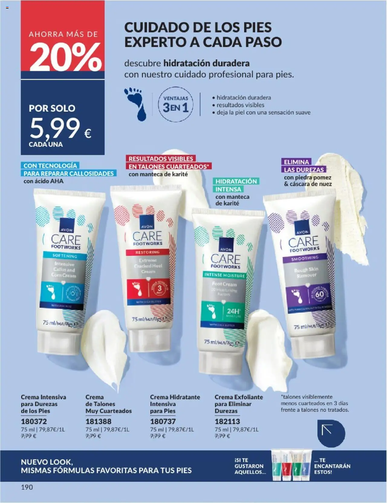 Catálogo AVON campaña 6 │ válido desde el 01.06.2025 | Página: 190 | Productos: Manteca, Γάλα σε σκόνη, Té, Crema hidratante