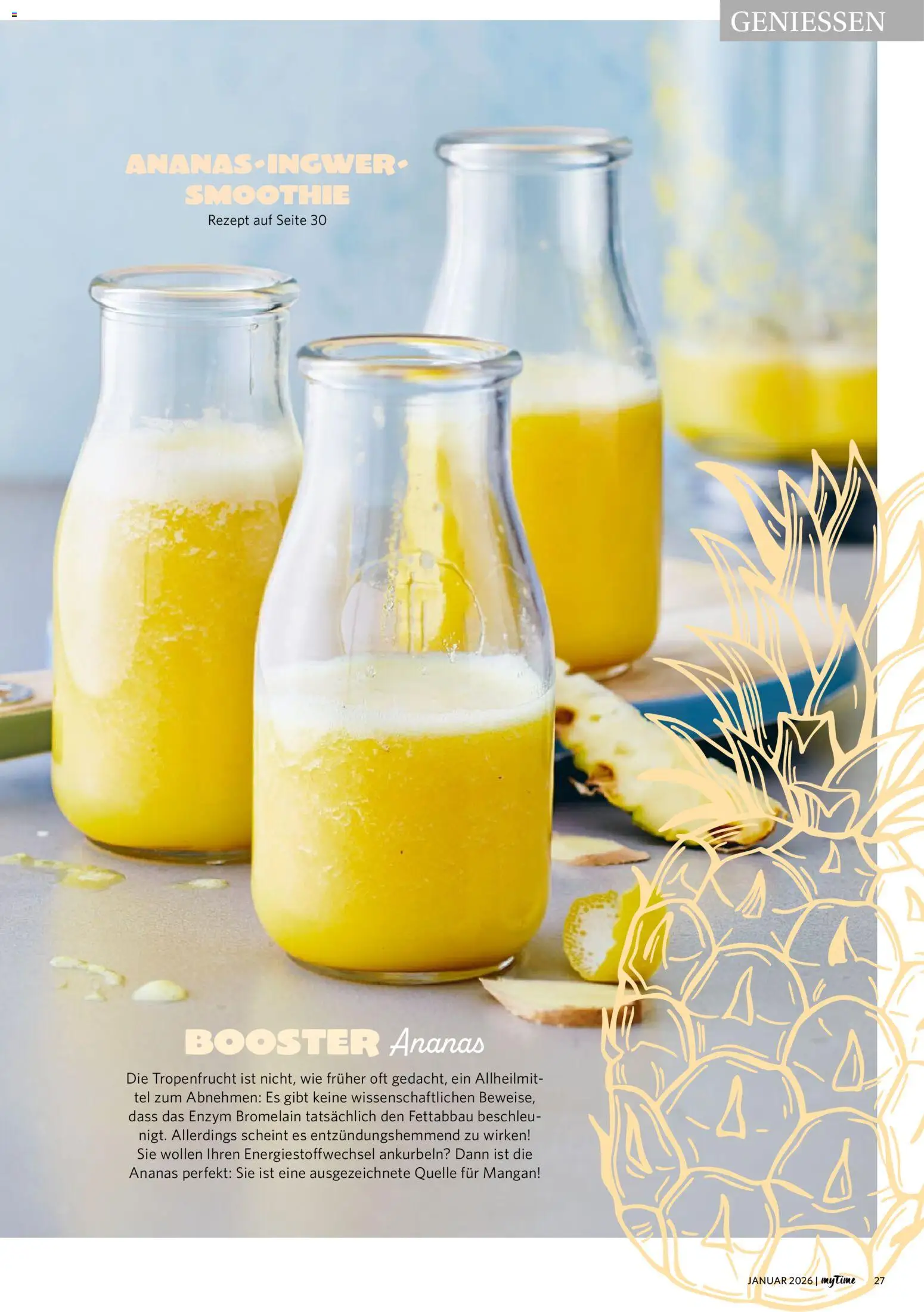 Famila Nordwest  myTime Januar 2026 – gültig ab 01.01.2026 | Seite: 27 | Produkte: Ananas