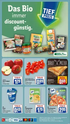 ja! Gouda gerieben, 48% Fett i.Tr., je 250-g-Btl. (1 kg = 7.16) ab 26.10.2025 gültig | Seite: 2 | Produkte: Feta, Pasta, Brot, Pizza