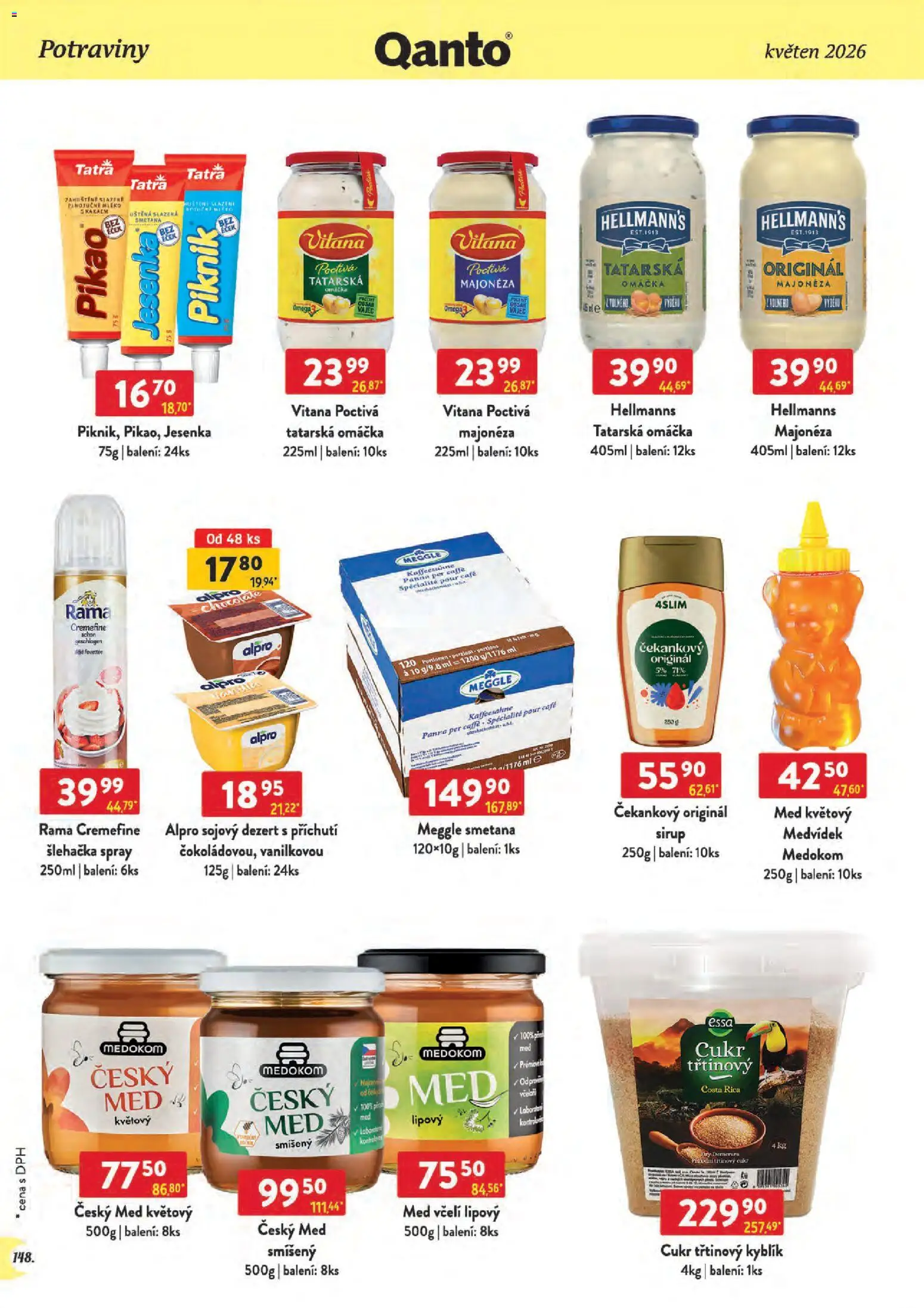 Astur & Qanto leták - Velkoobchod 05/2026 od 01.05.2026 | Strana: 148 | Produkty: Rama, Šlehačka, Sirup, Cukr