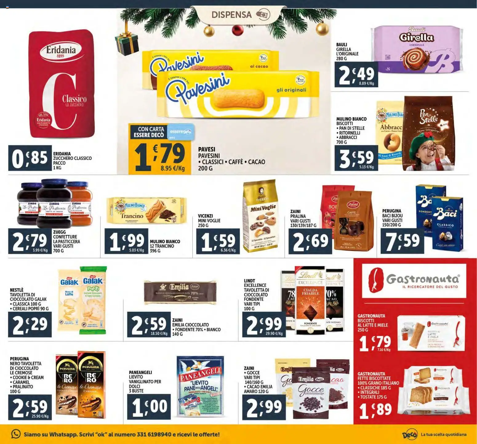 Volantino Decò del 15.12.2025 | Pagina: 21 | Prodotti: Cioccolato, Cereali, Miele, Amaro