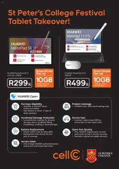 Cell C specials catalogue – valid from 18.09.2025 | Page: 3 | Products: PC, Keyboard, Battery, Pen
