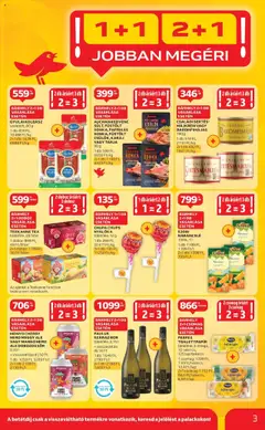 Auchan akciós ujság - amely érvényes a következő dátumtól: 03.07.2025 | Oldal: 3 | Termékek: Tarja, Nyalóka, Gyulai kolbász, Mangó