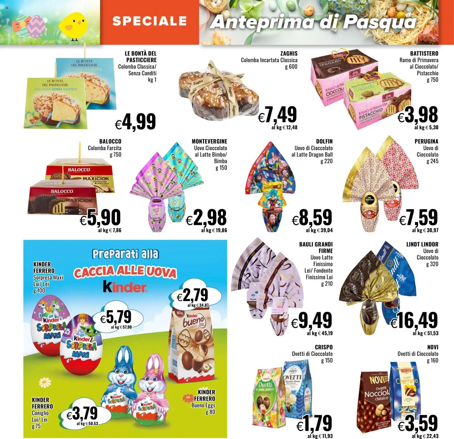 Volantino Famila del 16.03.2026 | Pagina: 12 | Prodotti: Uova, Cioccolato, Latte