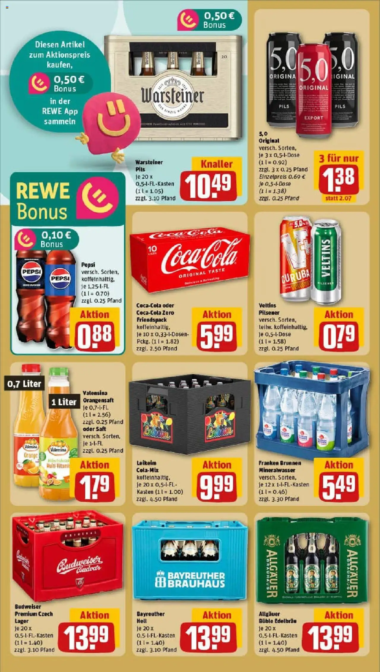 Rewe prospekt Bad Rodach	 – gültig ab 01.09.2025 | Seite: 18 | Produkte: Pils, Valensina, Pepsi, Saft
