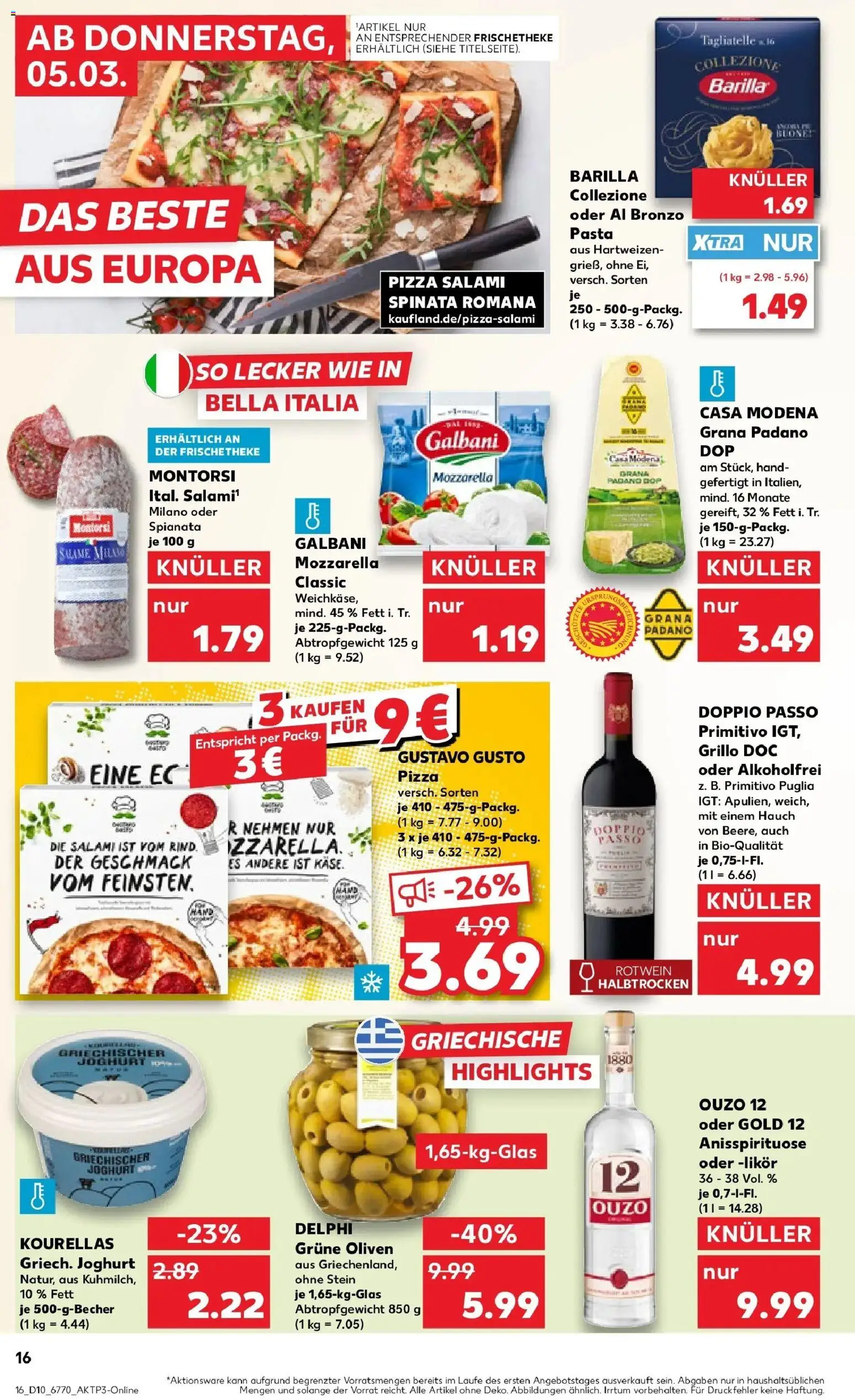 Kaufland Prospekt Erkelenz	 – gültig ab 02.03.2026 | Seite: 28 | Produkte: Gustavo gusto, Rotwein, Likör, Salami